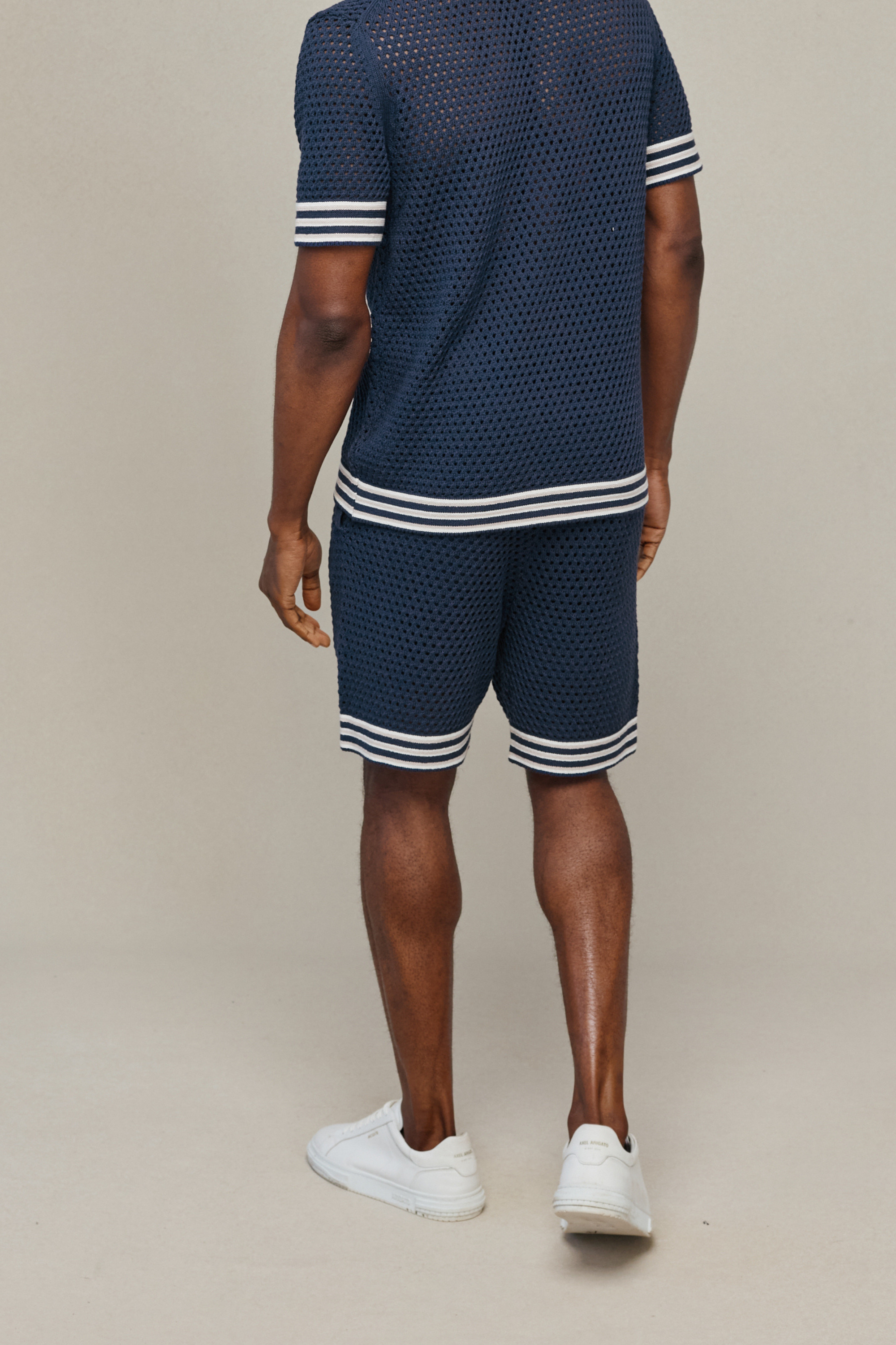 Cipressi Crochet Knit Short - Navy