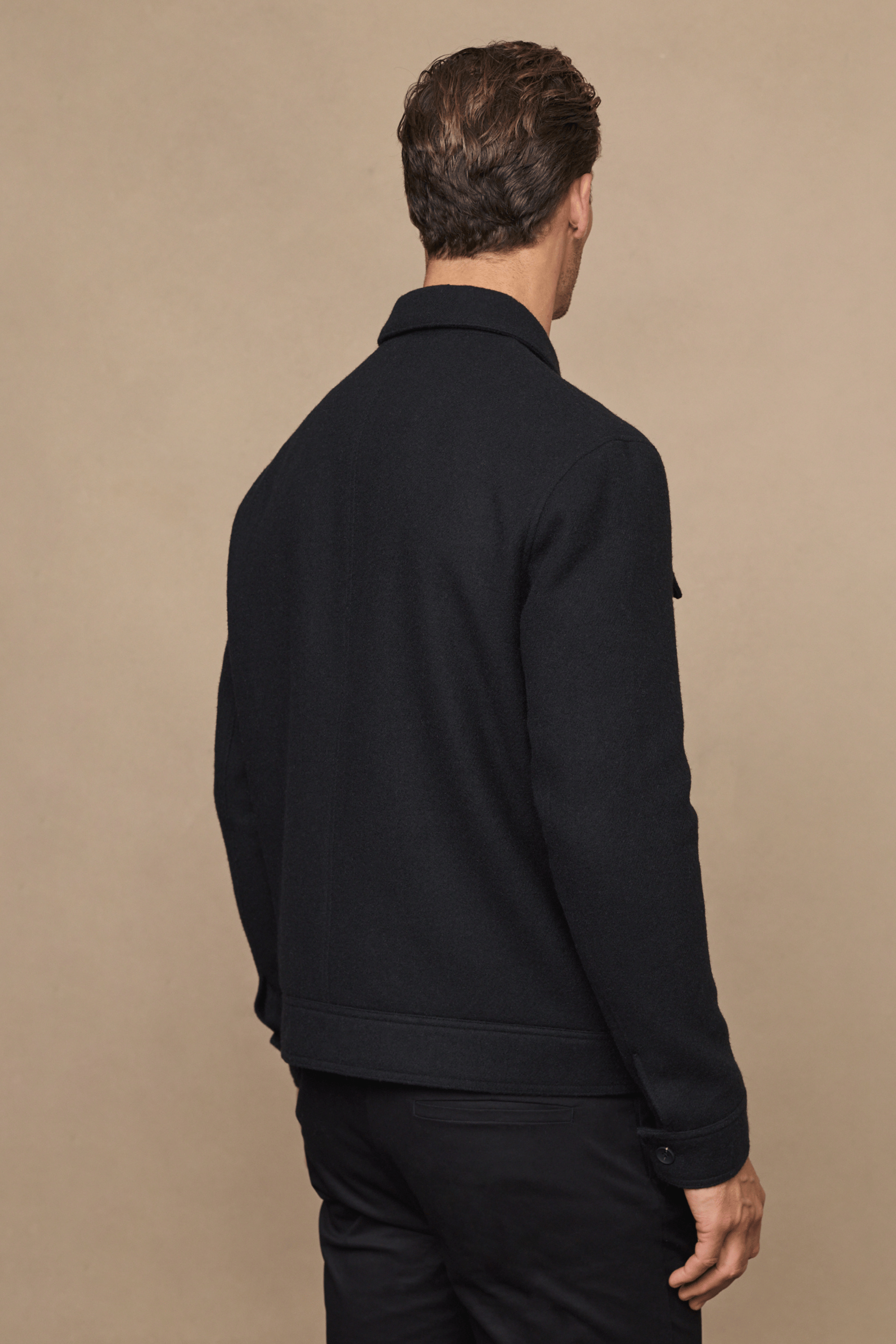 Fabian Zip Through Jacket - Black