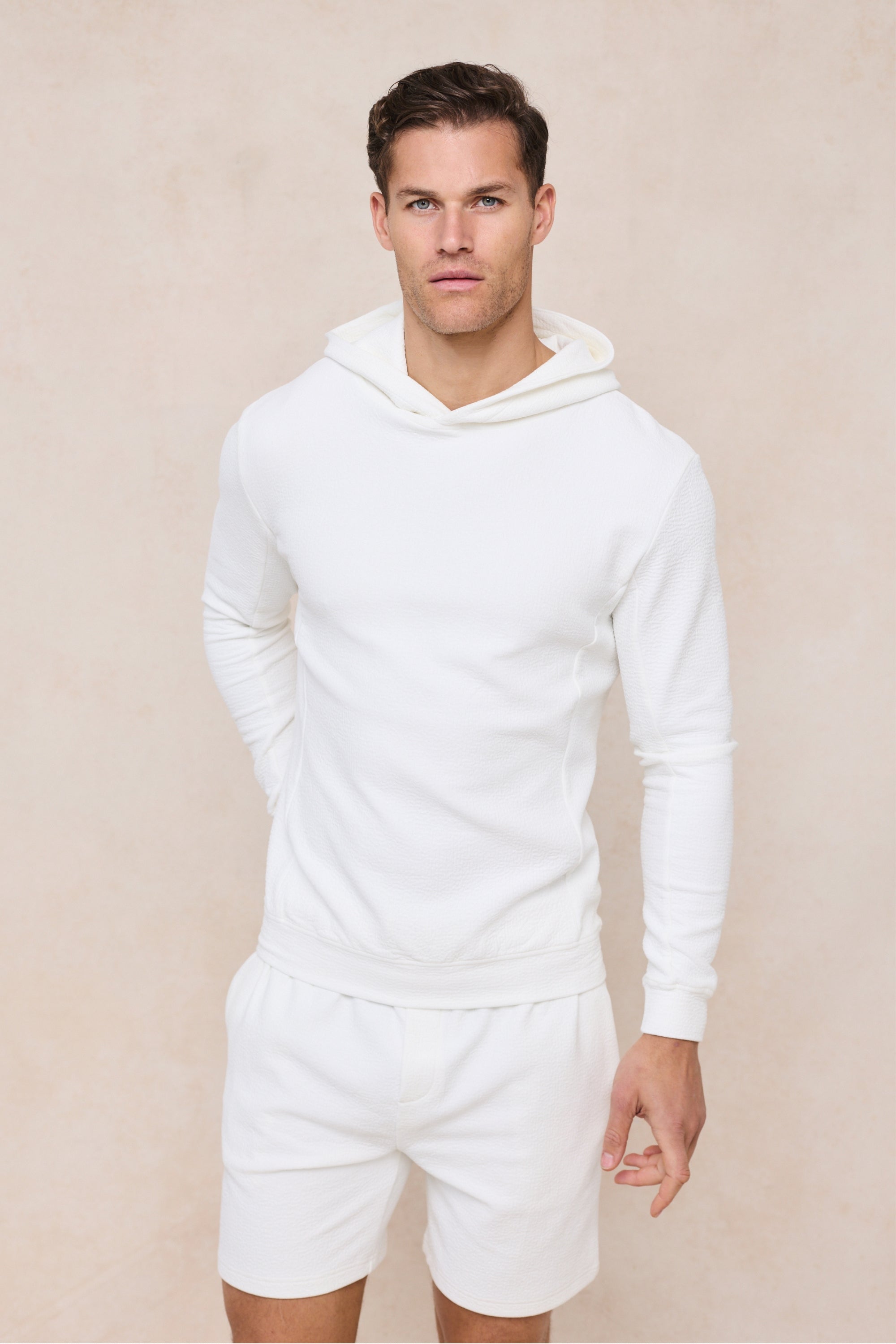 Zarco Crinkled Jersey Short - Ivory