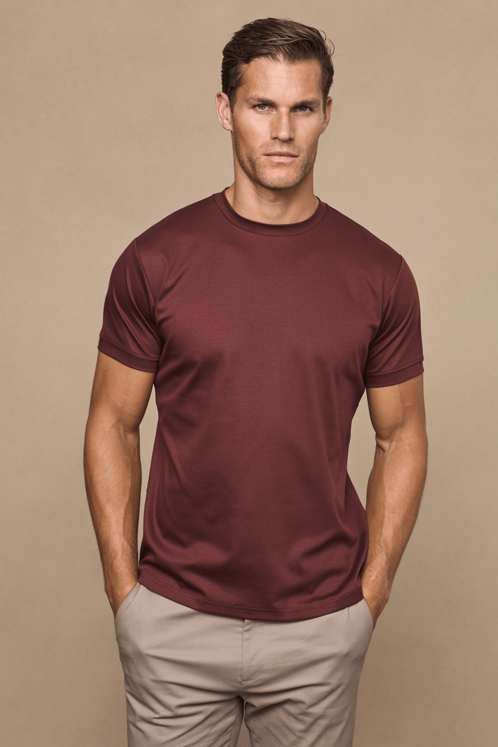 Luxe Mercerised T-Shirt - Rust