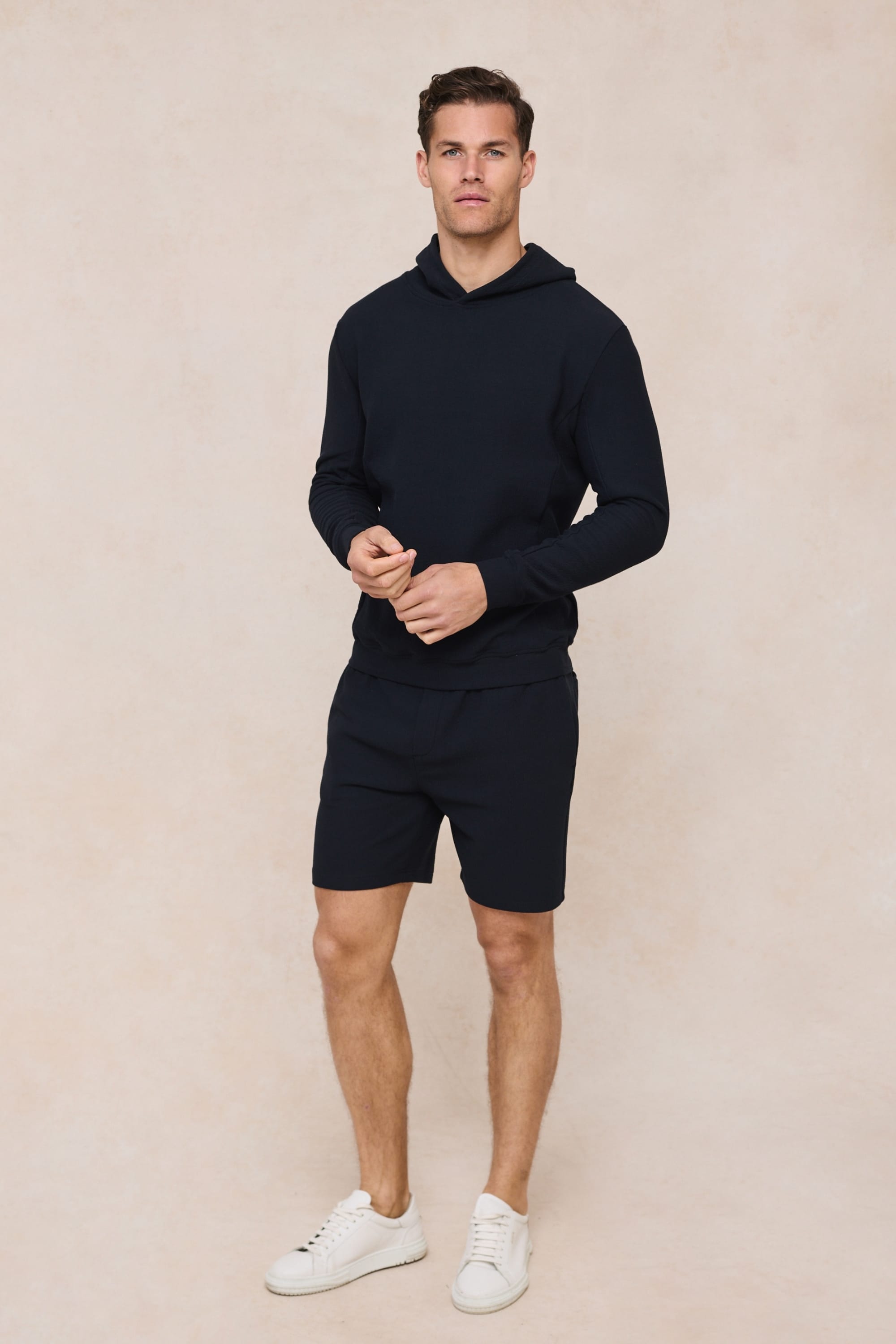 Zarco Crinkled Jersey Short - Navy