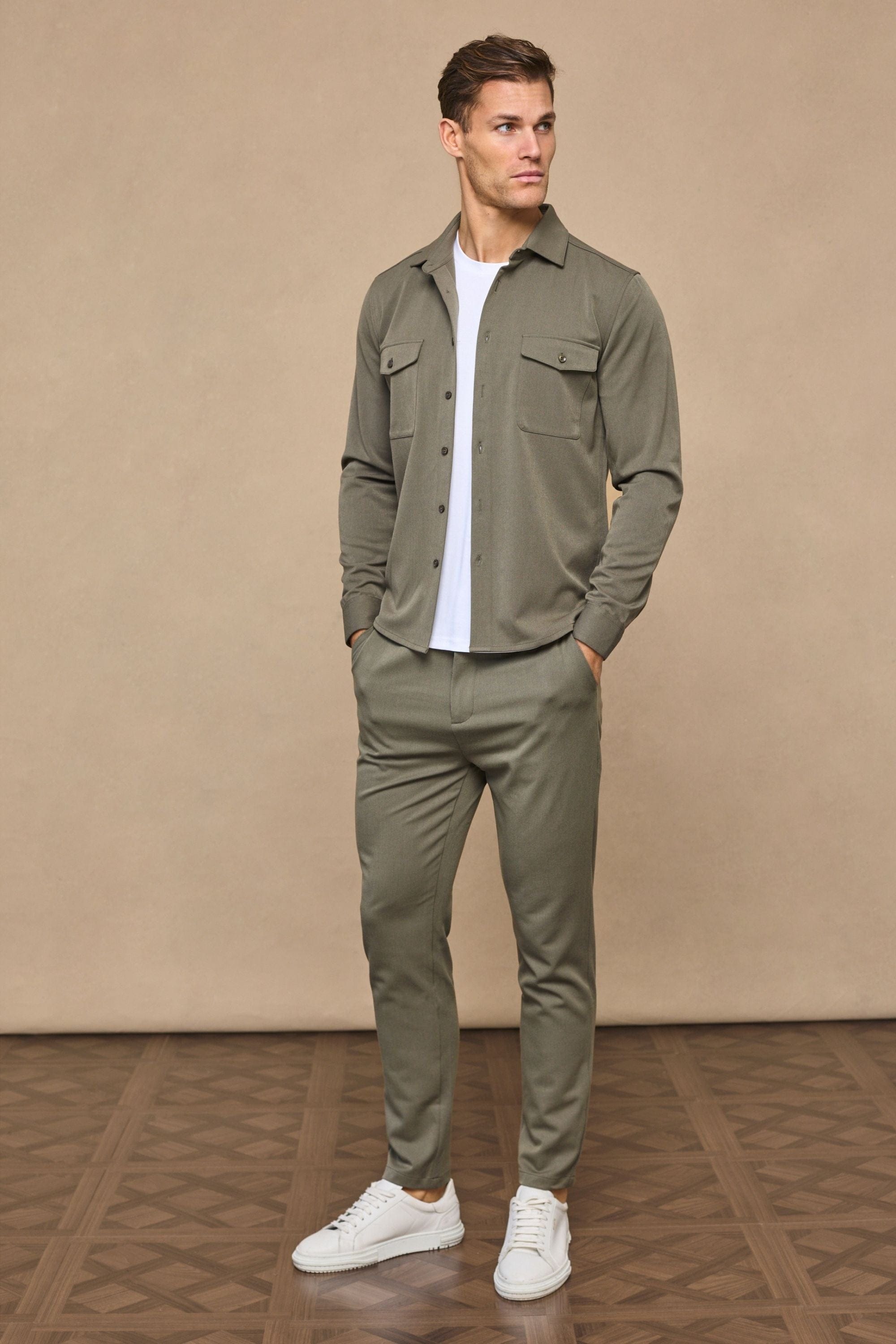 Leo Overshirt - Dark Olive