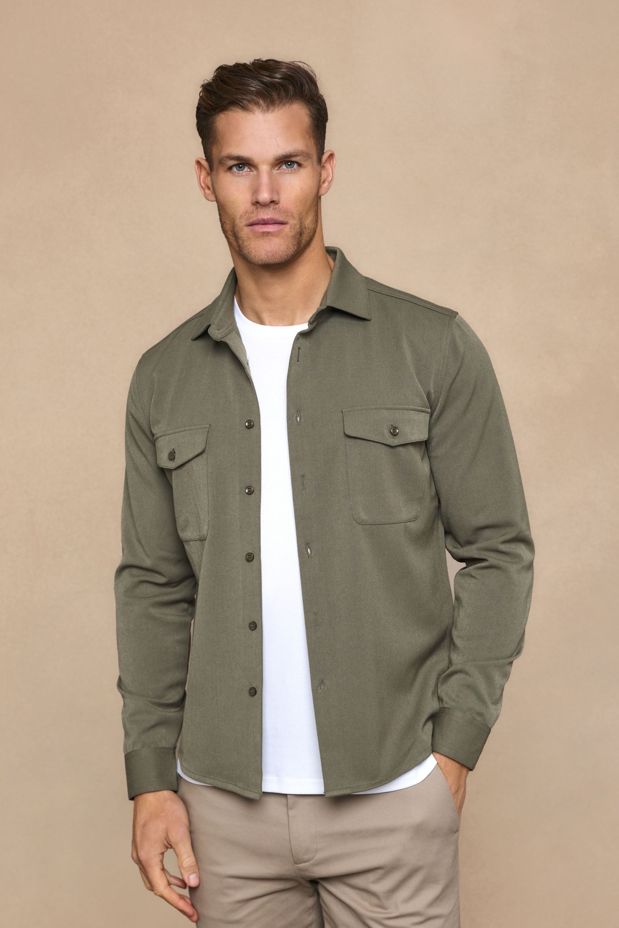 Leo Overshirt - Dark Olive