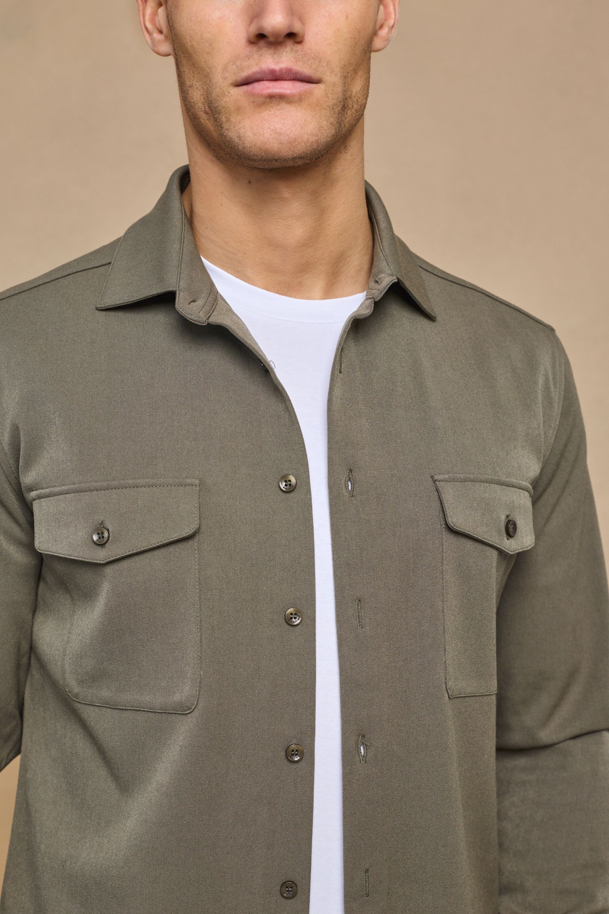 Leo Overshirt - Dark Olive