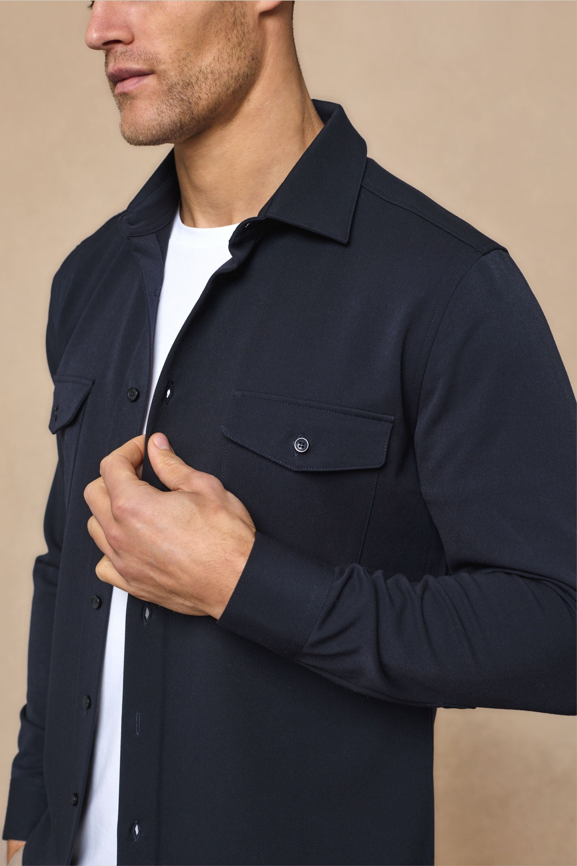 Leo Overshirt - Dark Navy