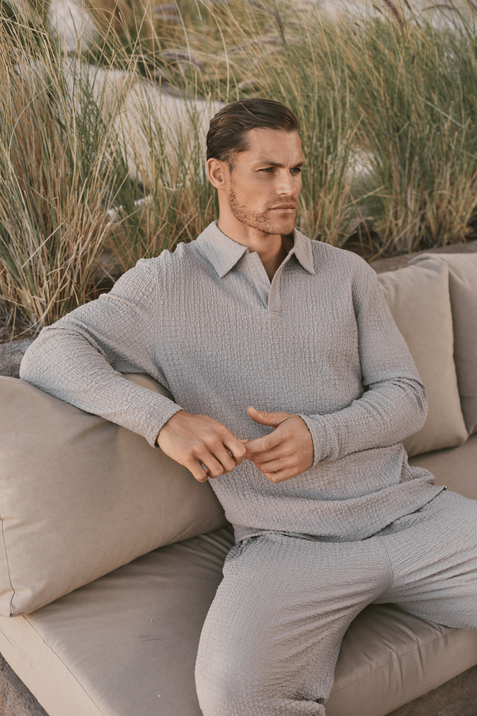 Artie geraffte Strukturhose - Pilz