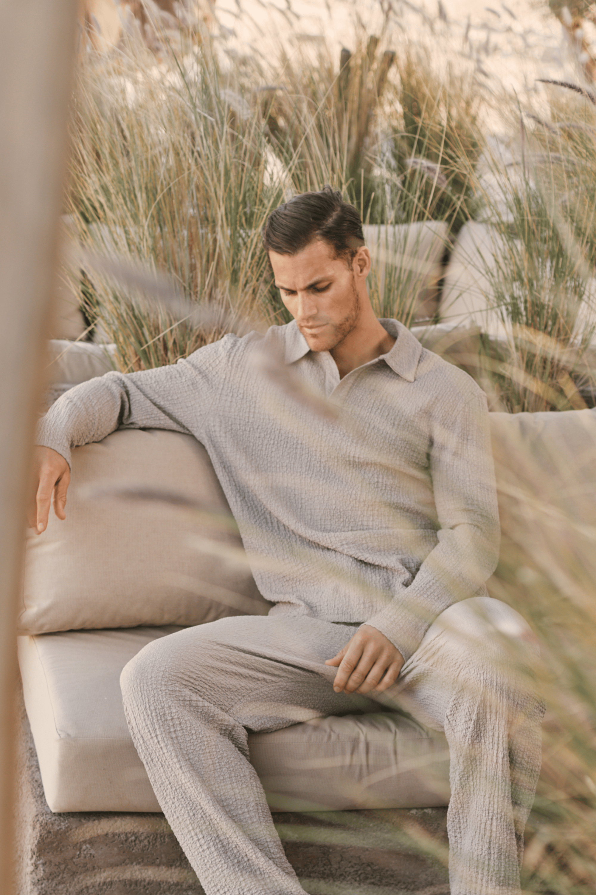 Artie geraffte Strukturhose - Pilz