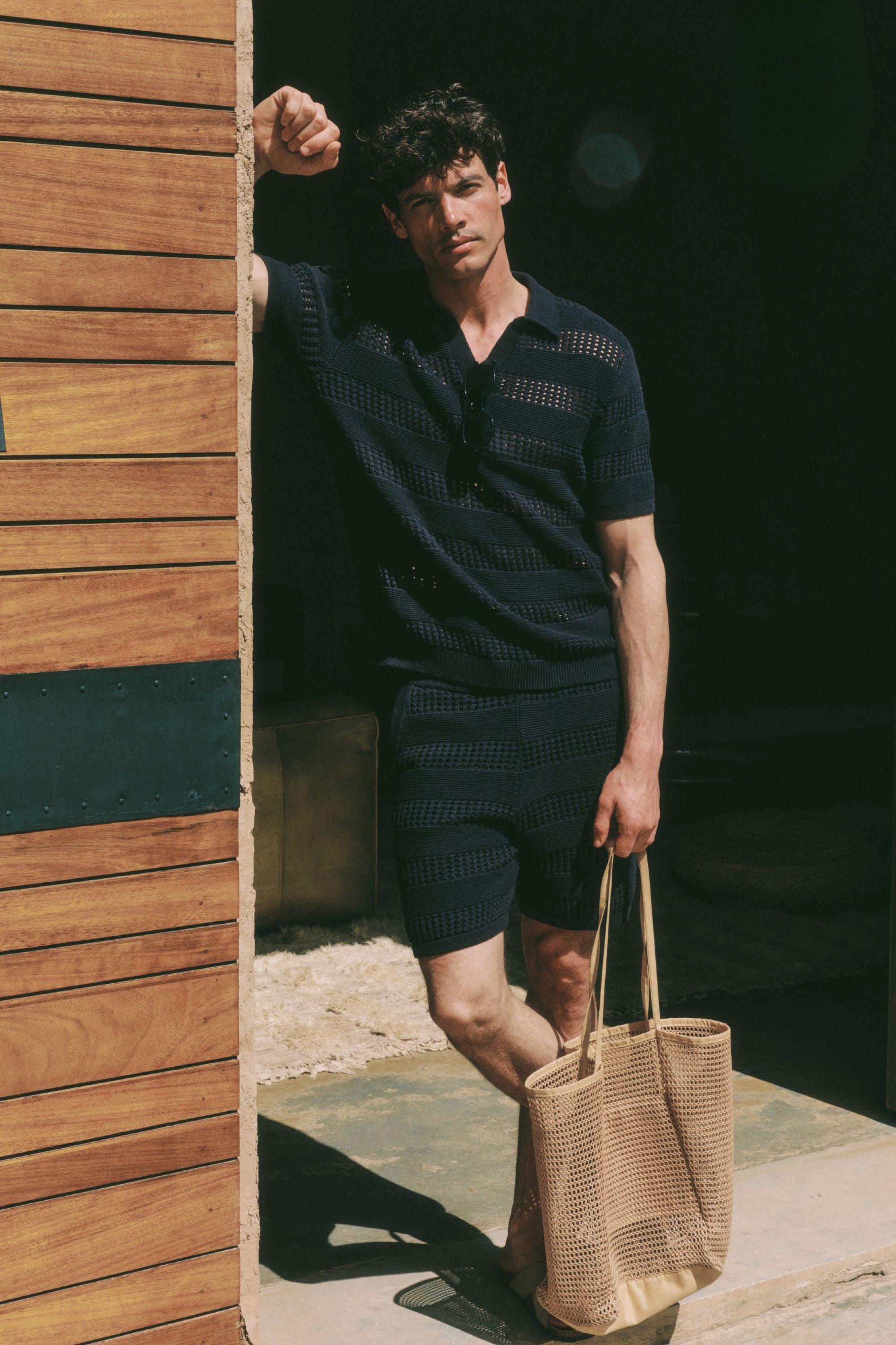 Frattina Crochet Short - Navy
