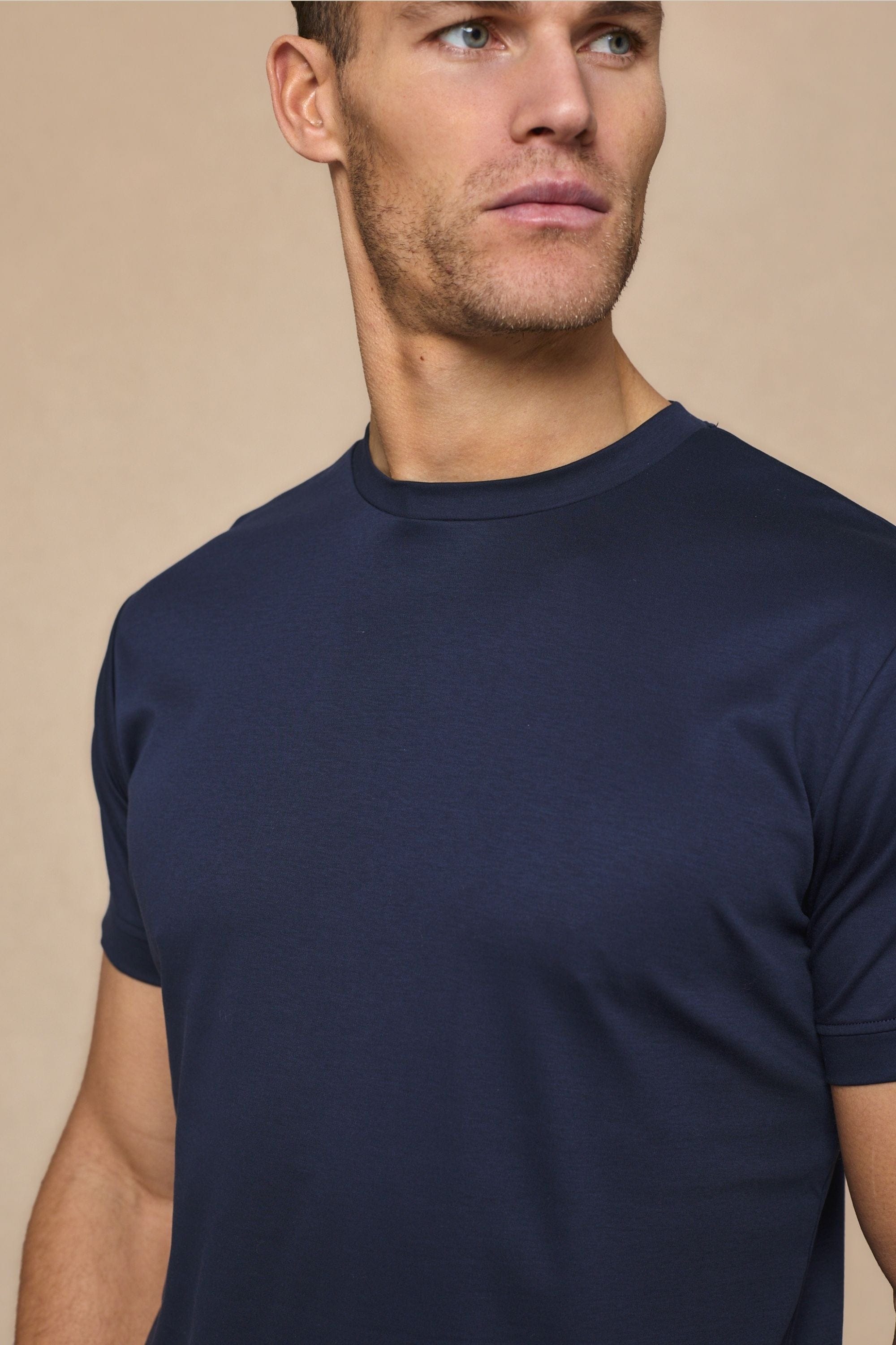 Luxe Mercerised (SS24) T-Shirt - Navy