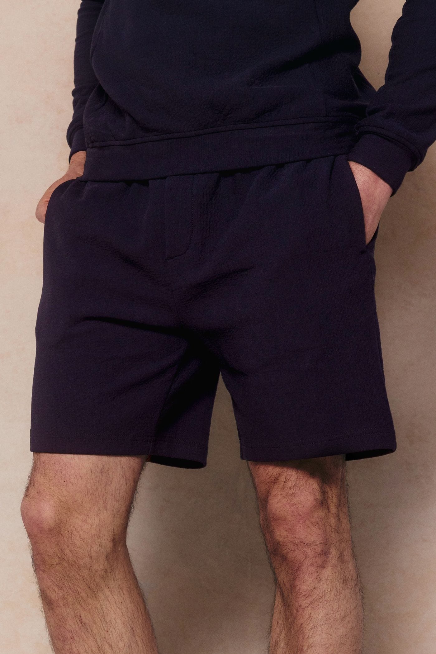 Zarco Crinkled Jersey Short - Navy