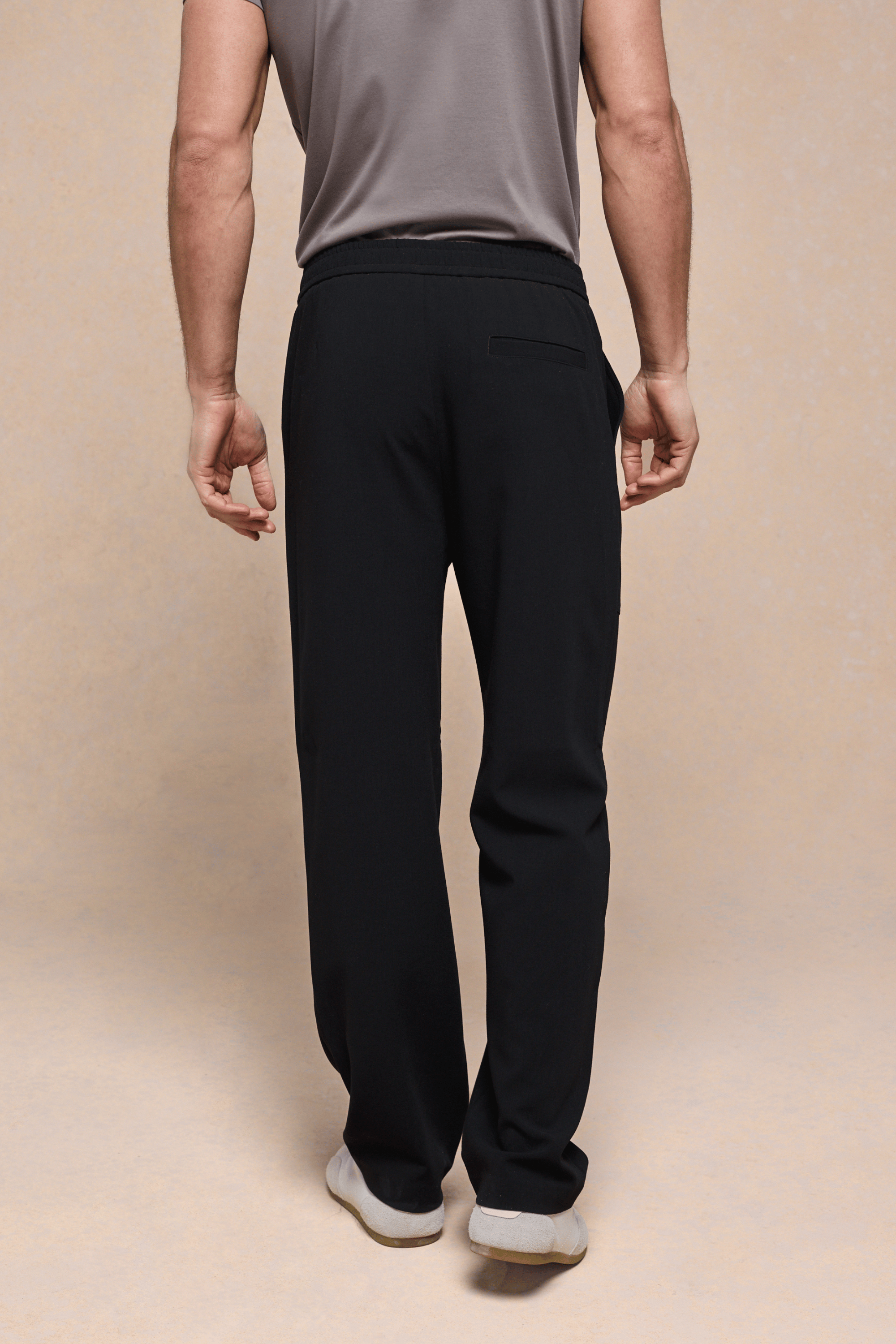 Julien Relaxed Panelled Trouser - Black