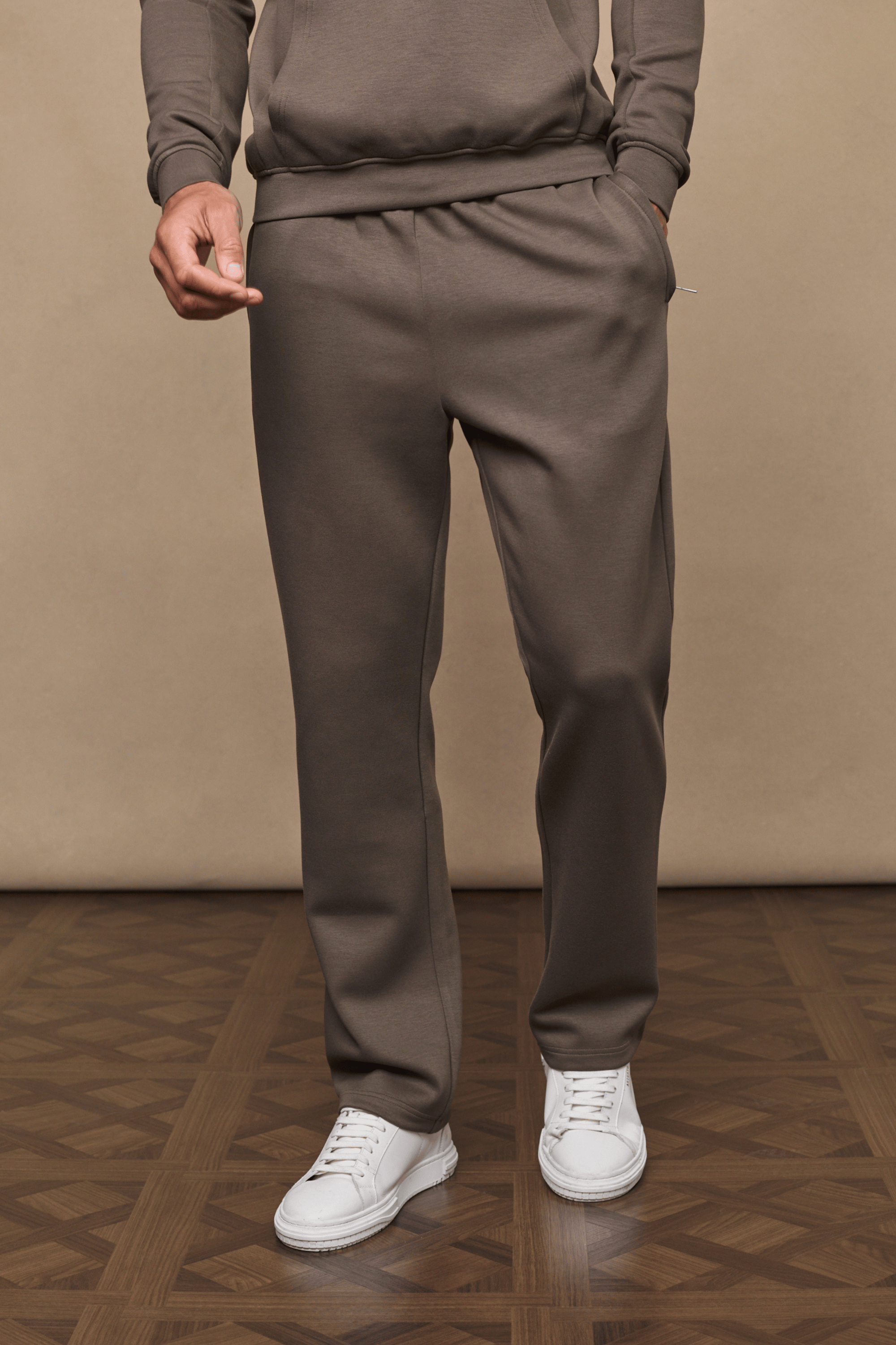 Luxe Straight Leg Jogger - Burnt Olive