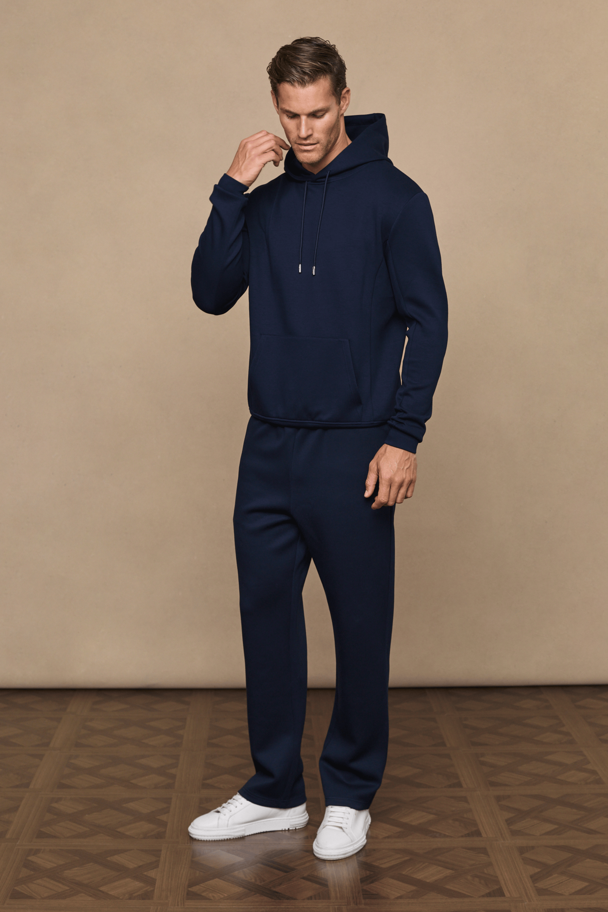 Luxe Straight Leg Jogger - Navy