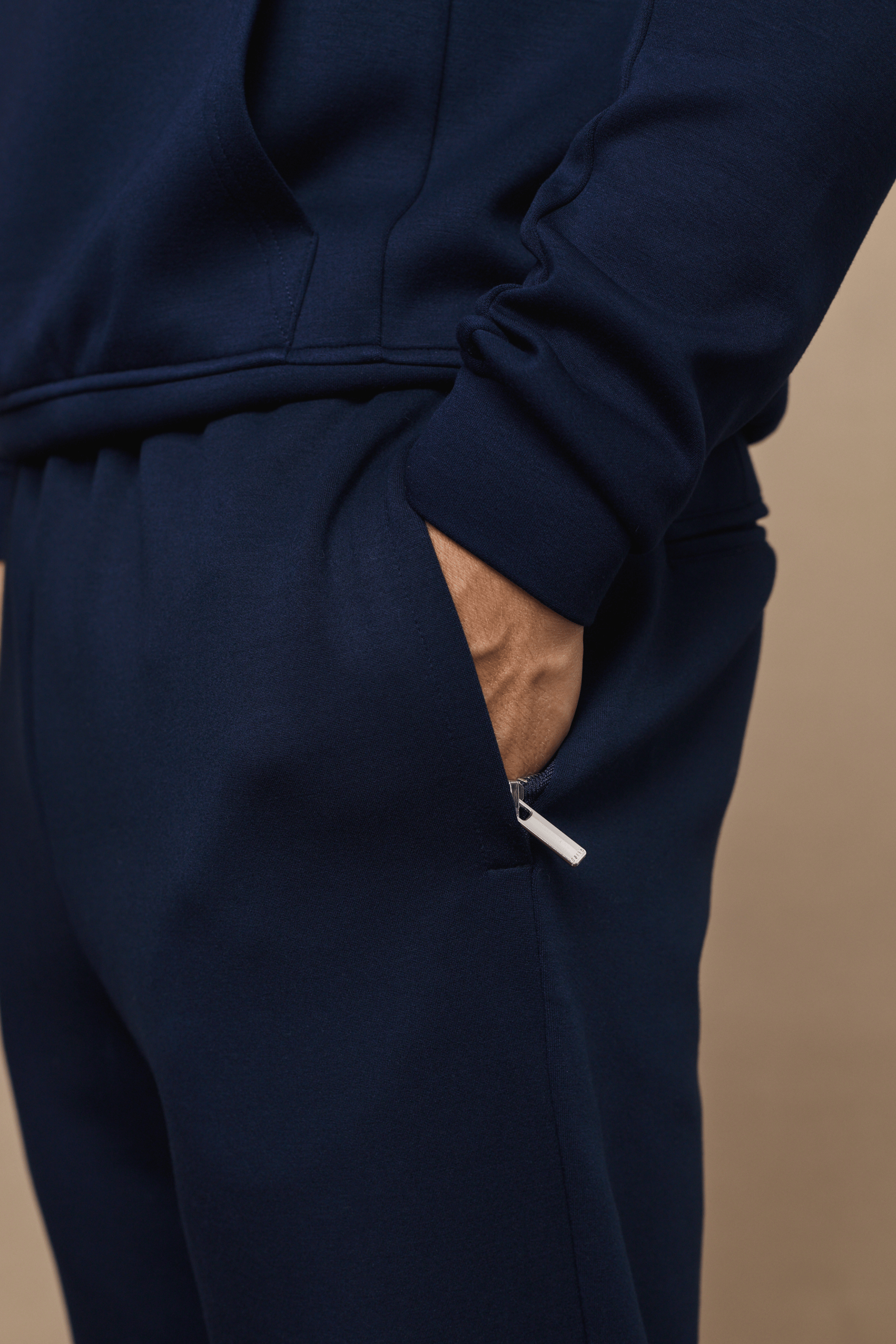 Luxe Straight Leg Jogger - Navy