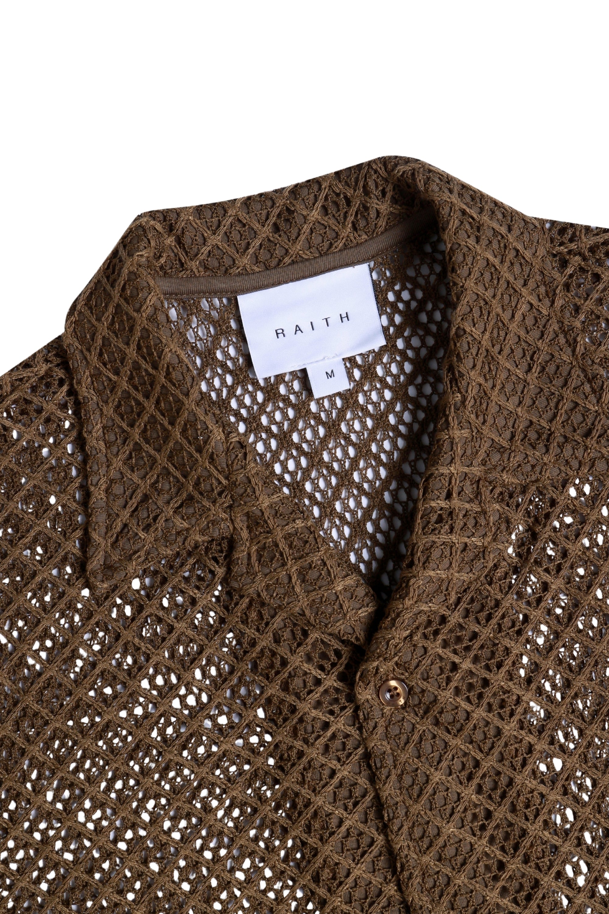 Marcelo Short Sleeve Lace Shirt - Brown
