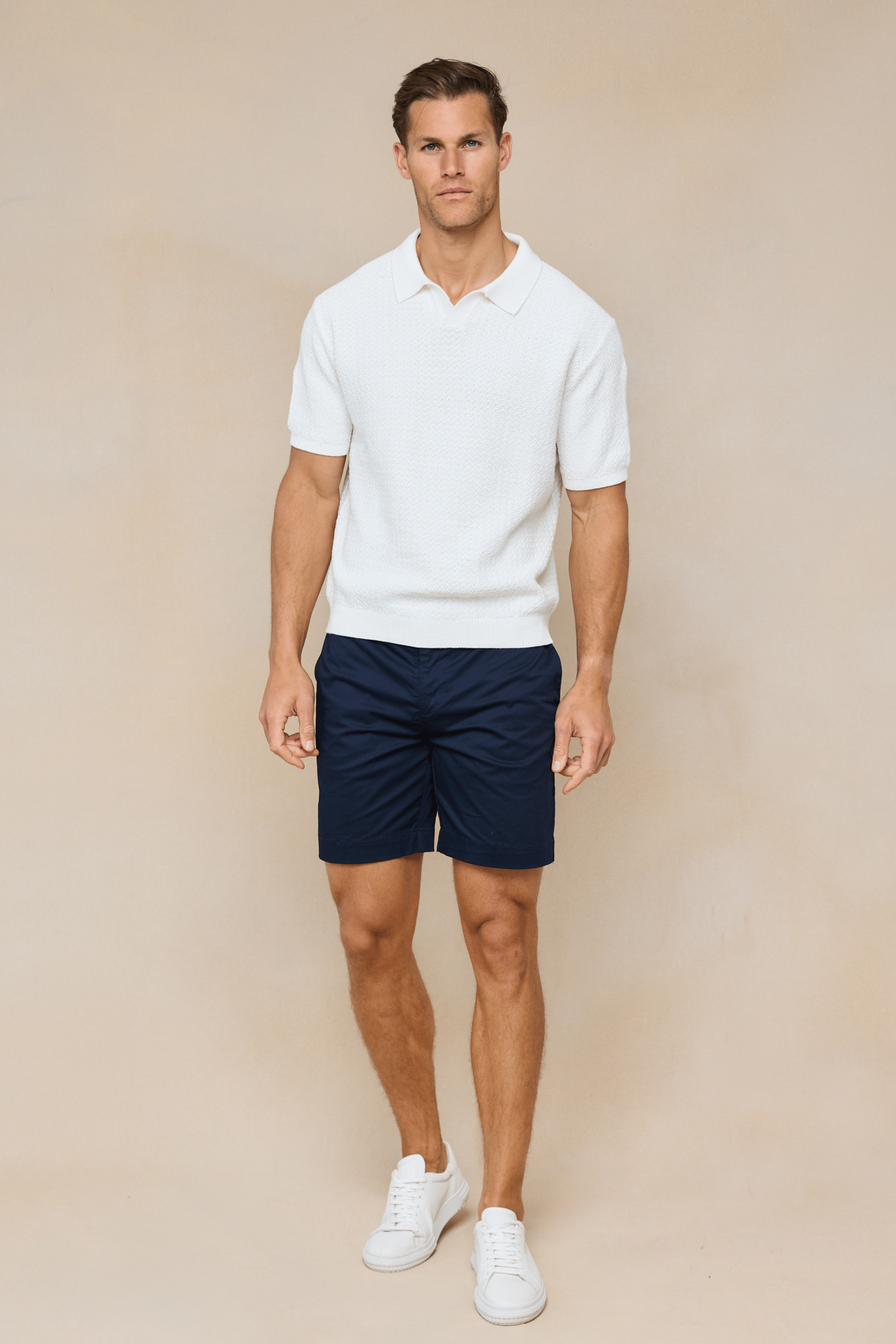 Rapha Cotton Knit Polo - Ecru