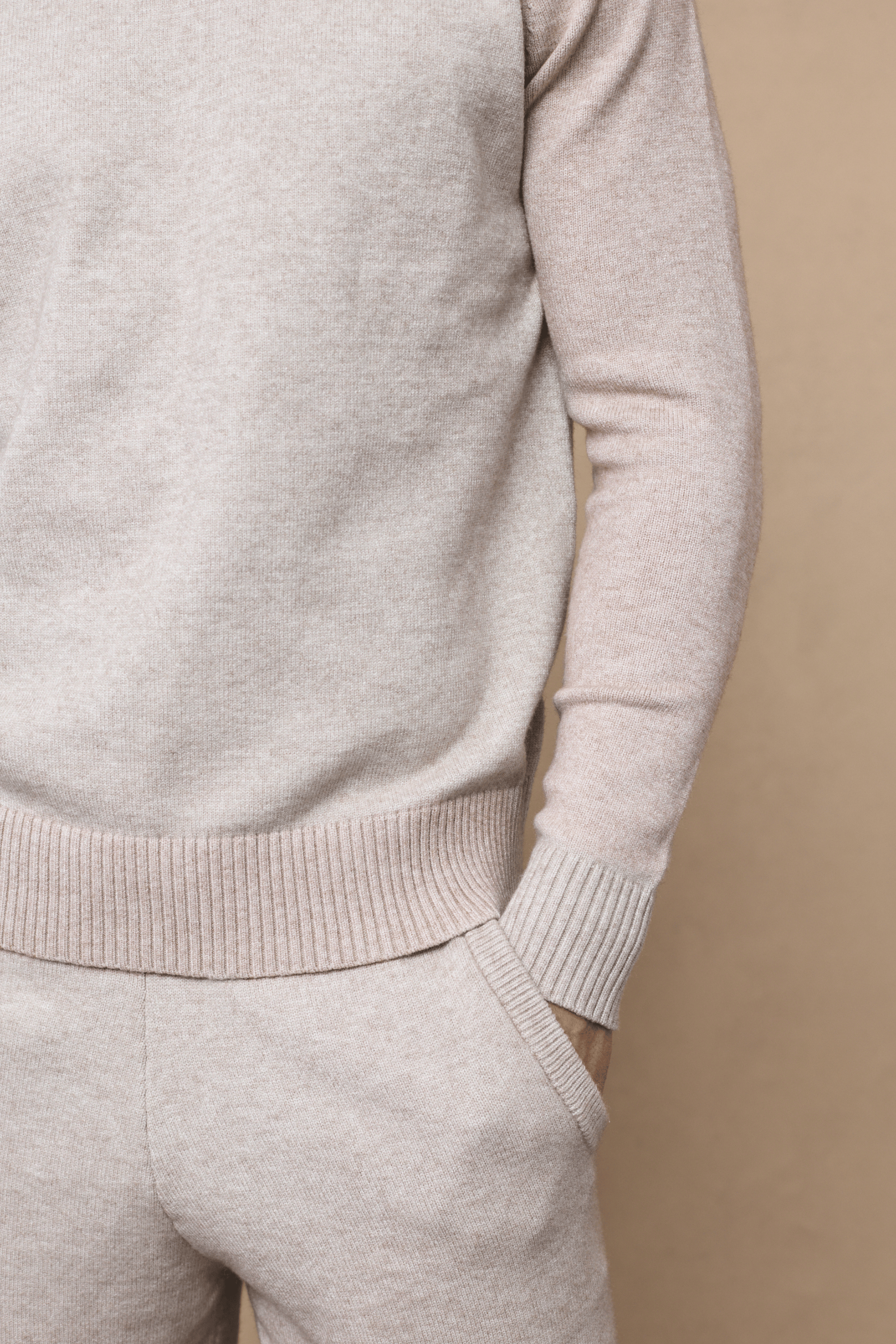 Rowan Knitted Hoodie - Oatmeal