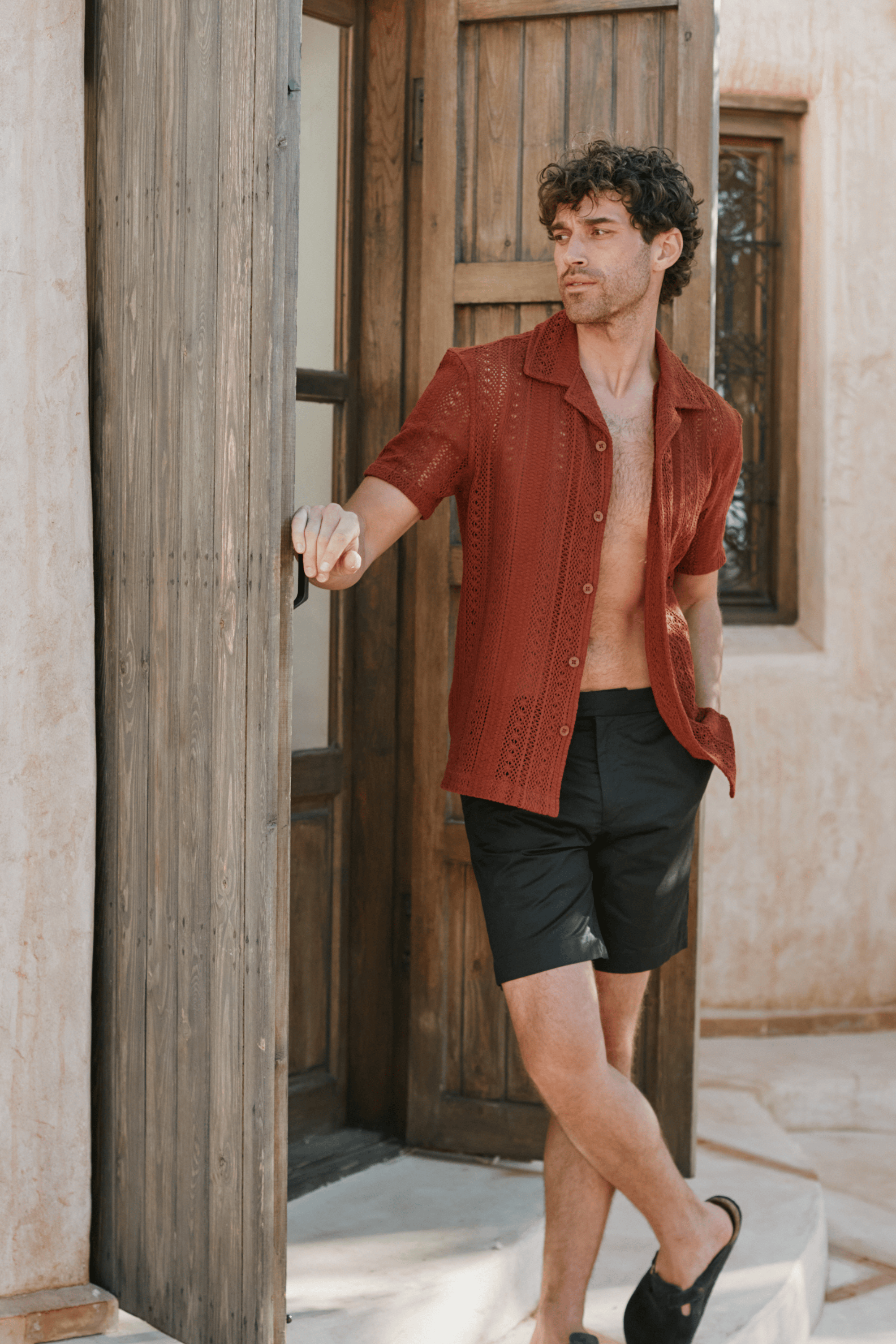 Solle Häkelhemd - Rost