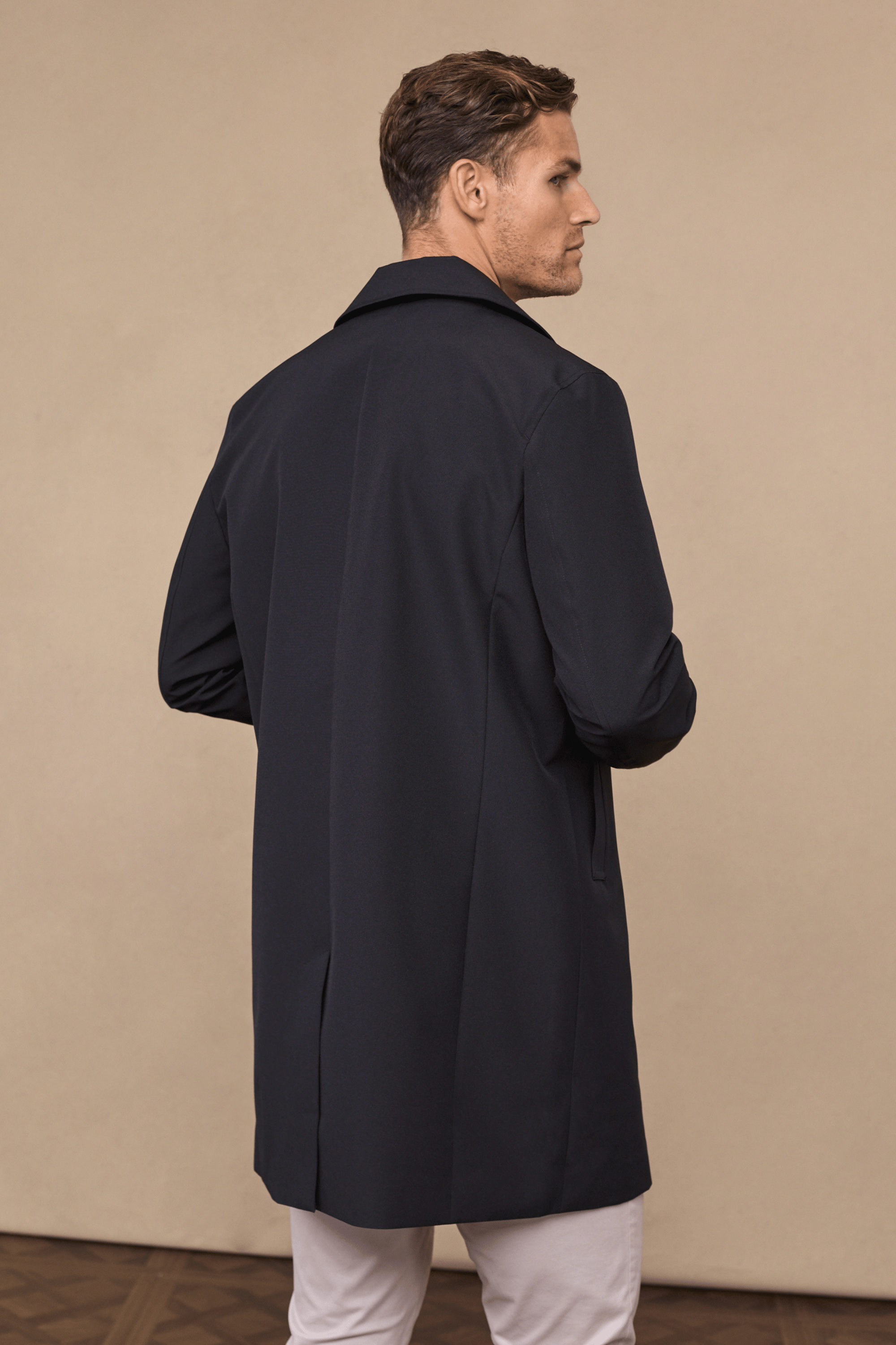 Portico Trench Coat With Detachable Insert - Black