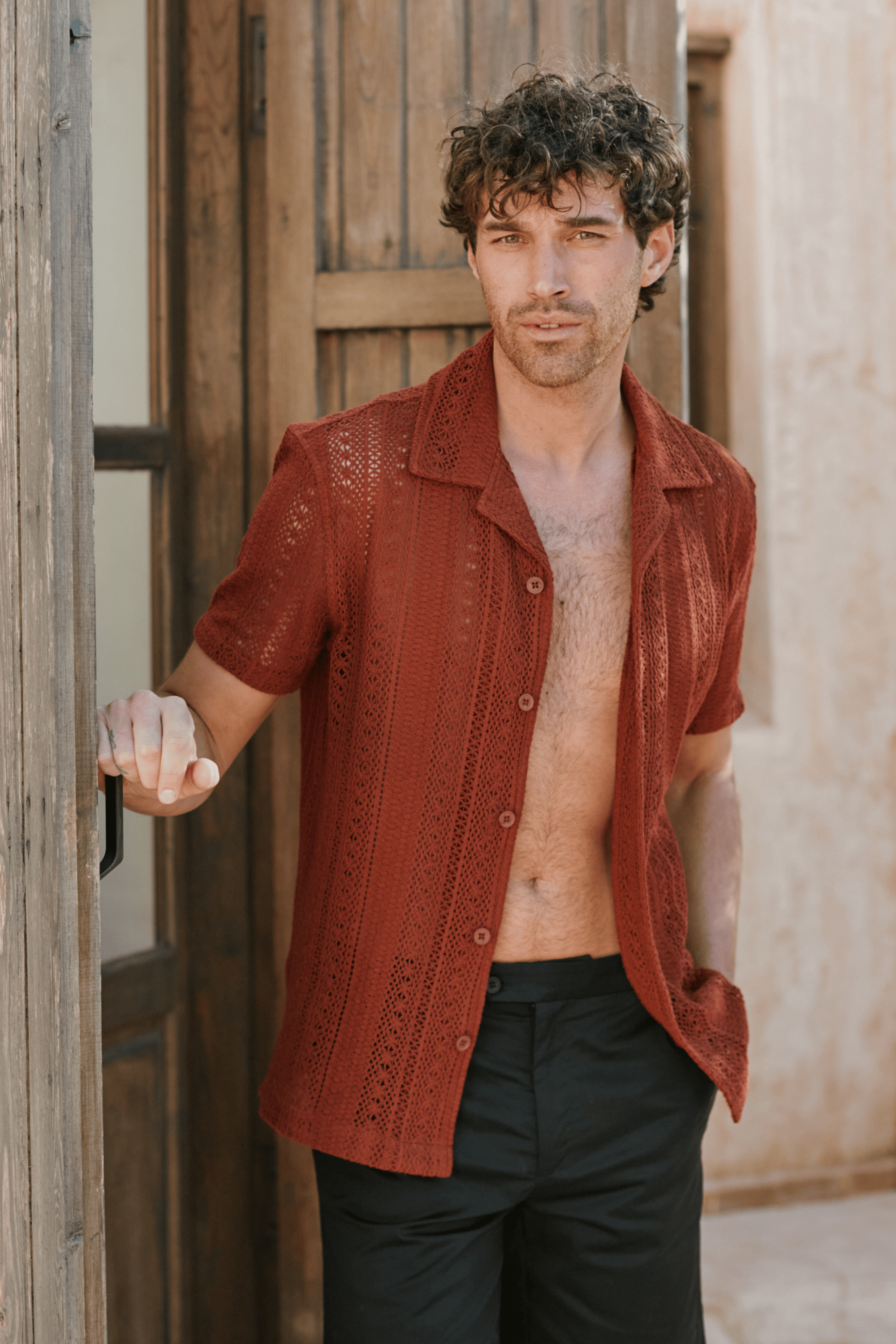 Solle Häkelhemd - Rost