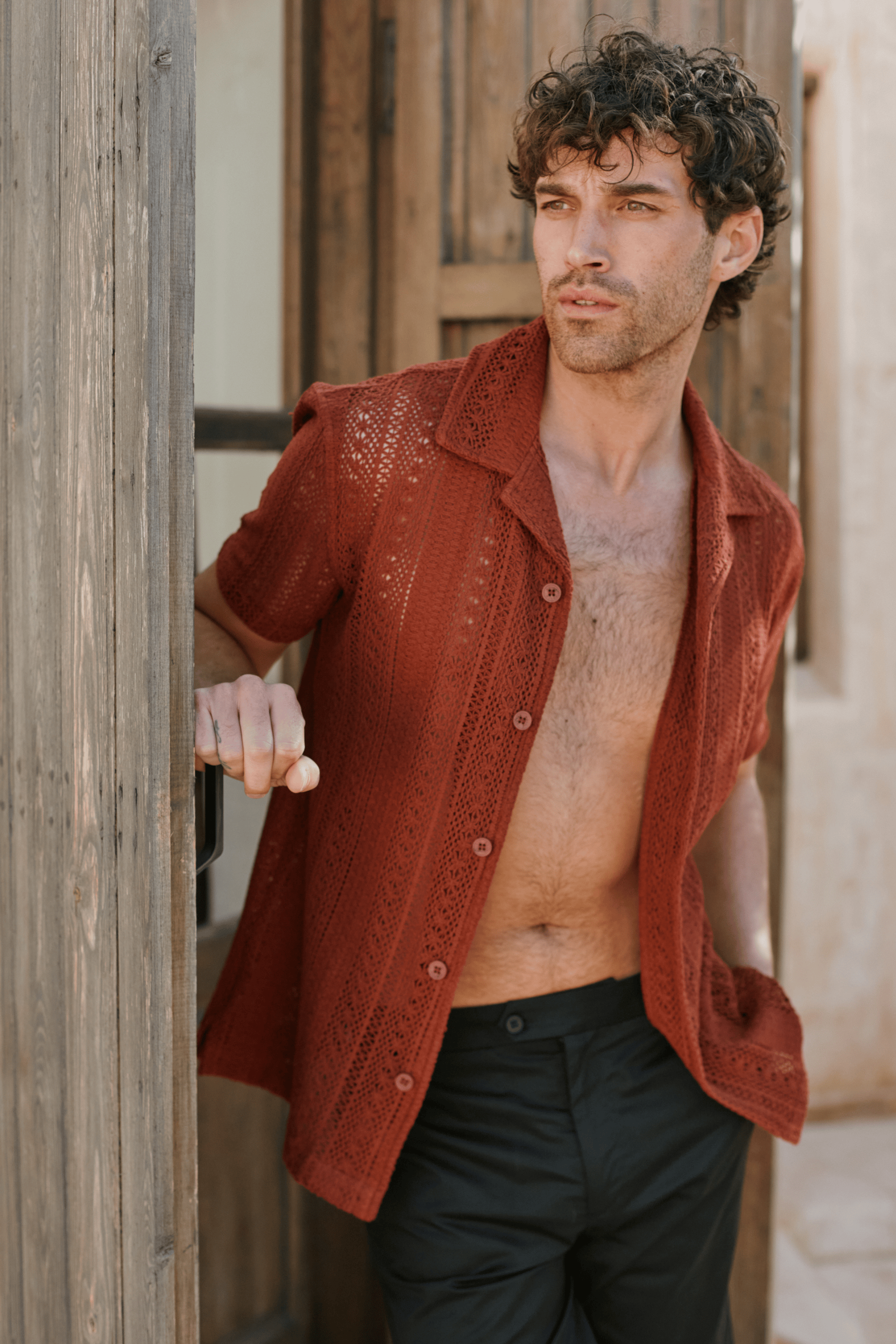 Solle Häkelhemd - Rost