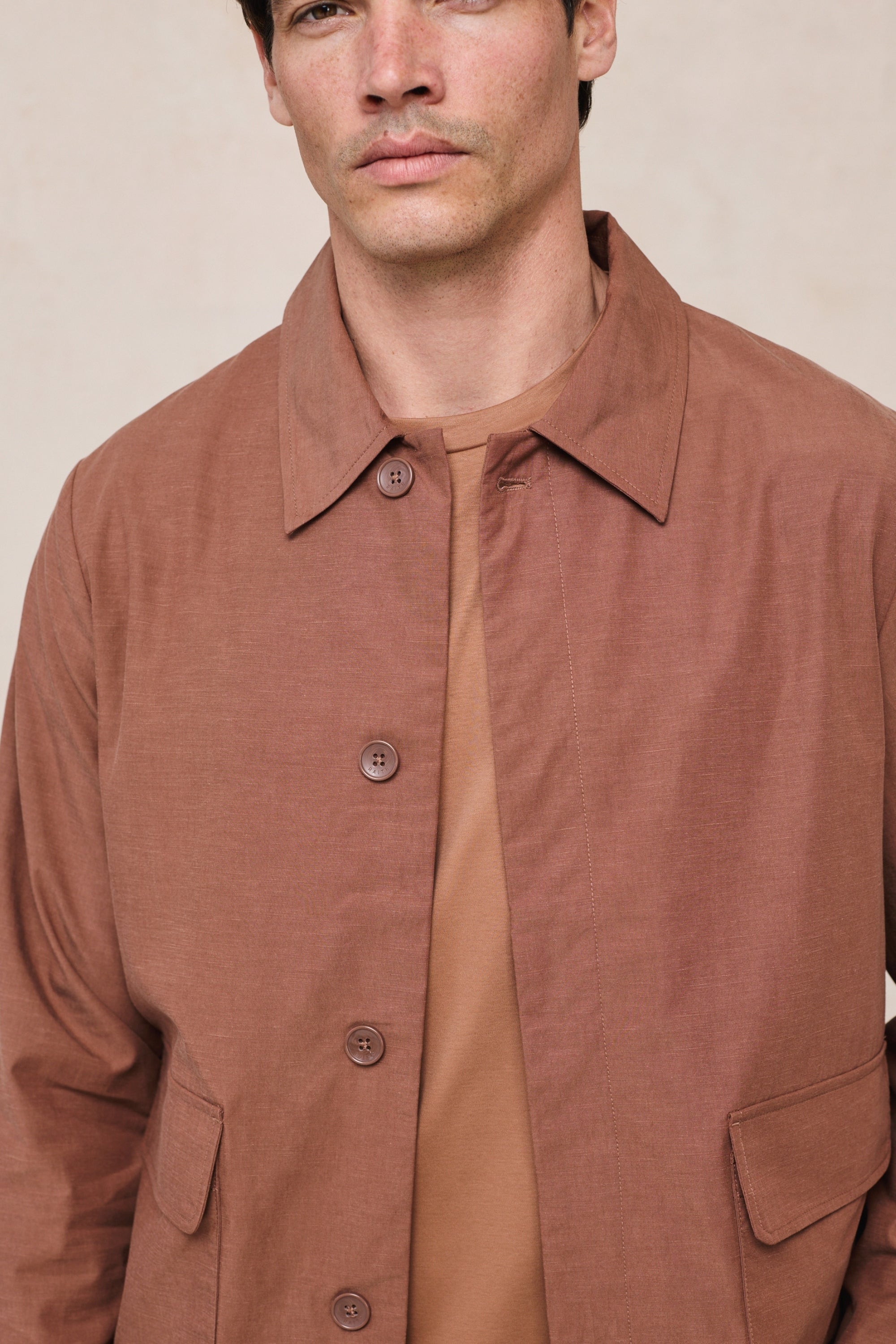 Diego Patch Pocket Tailored Jacket - Rust
