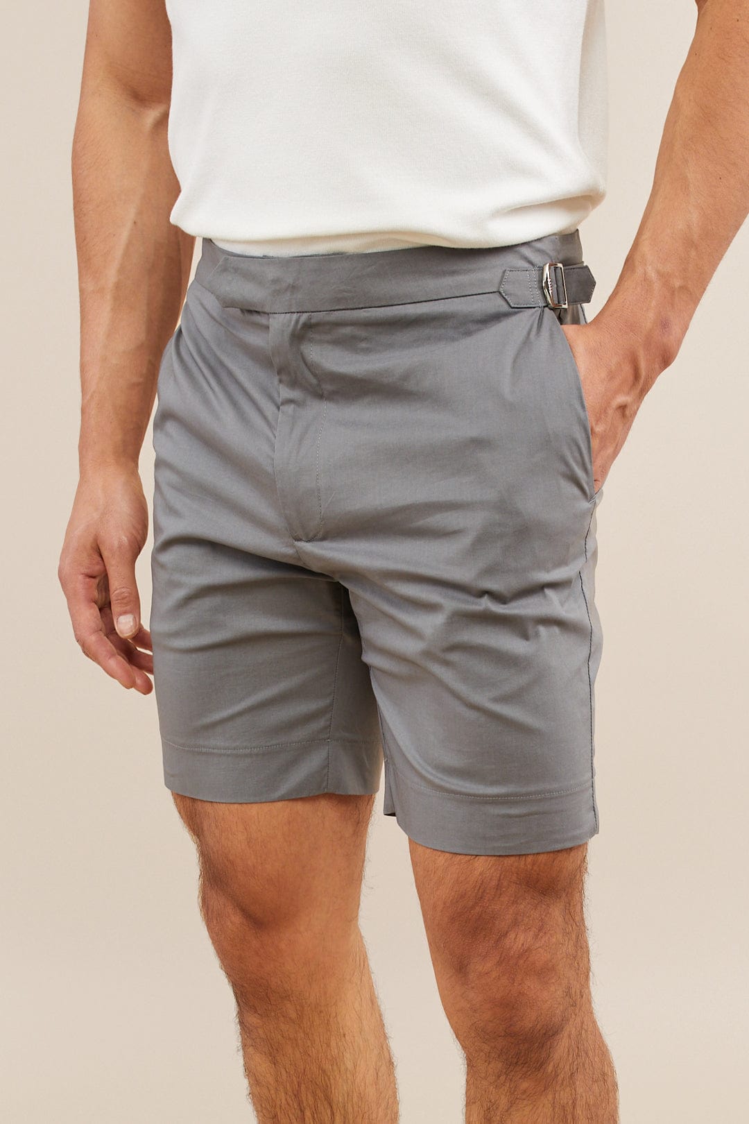 Lightweight Smart Buckle Short - Grey