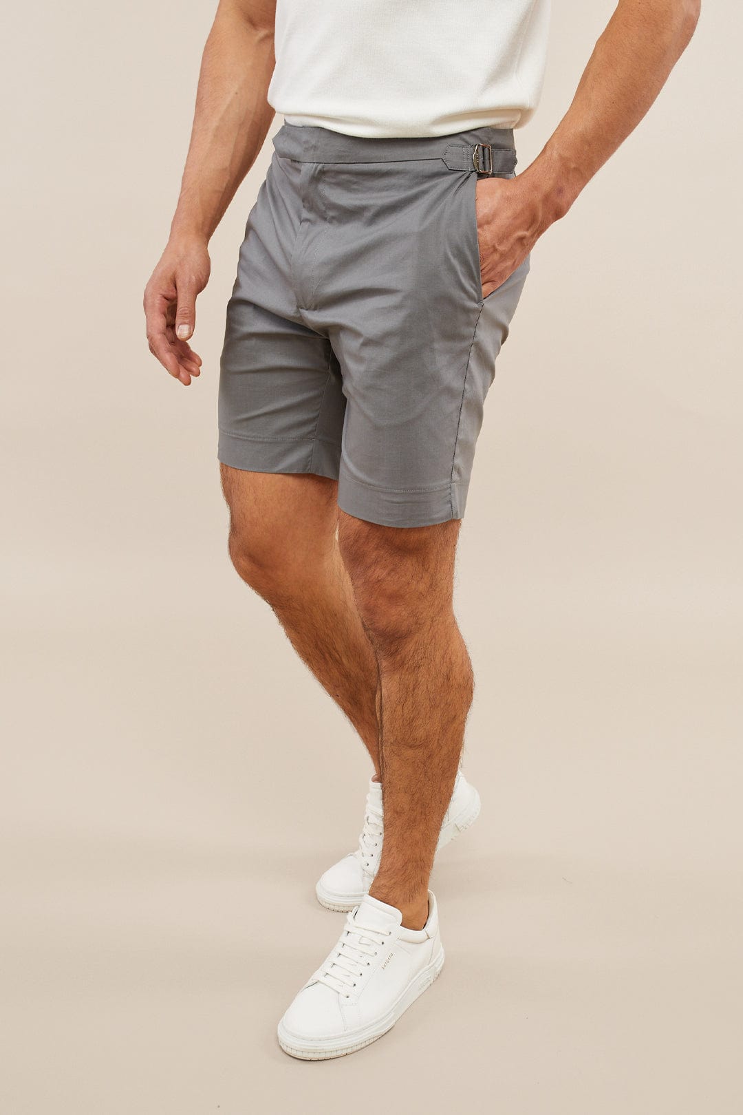 Lightweight Smart Buckle Short - Grey