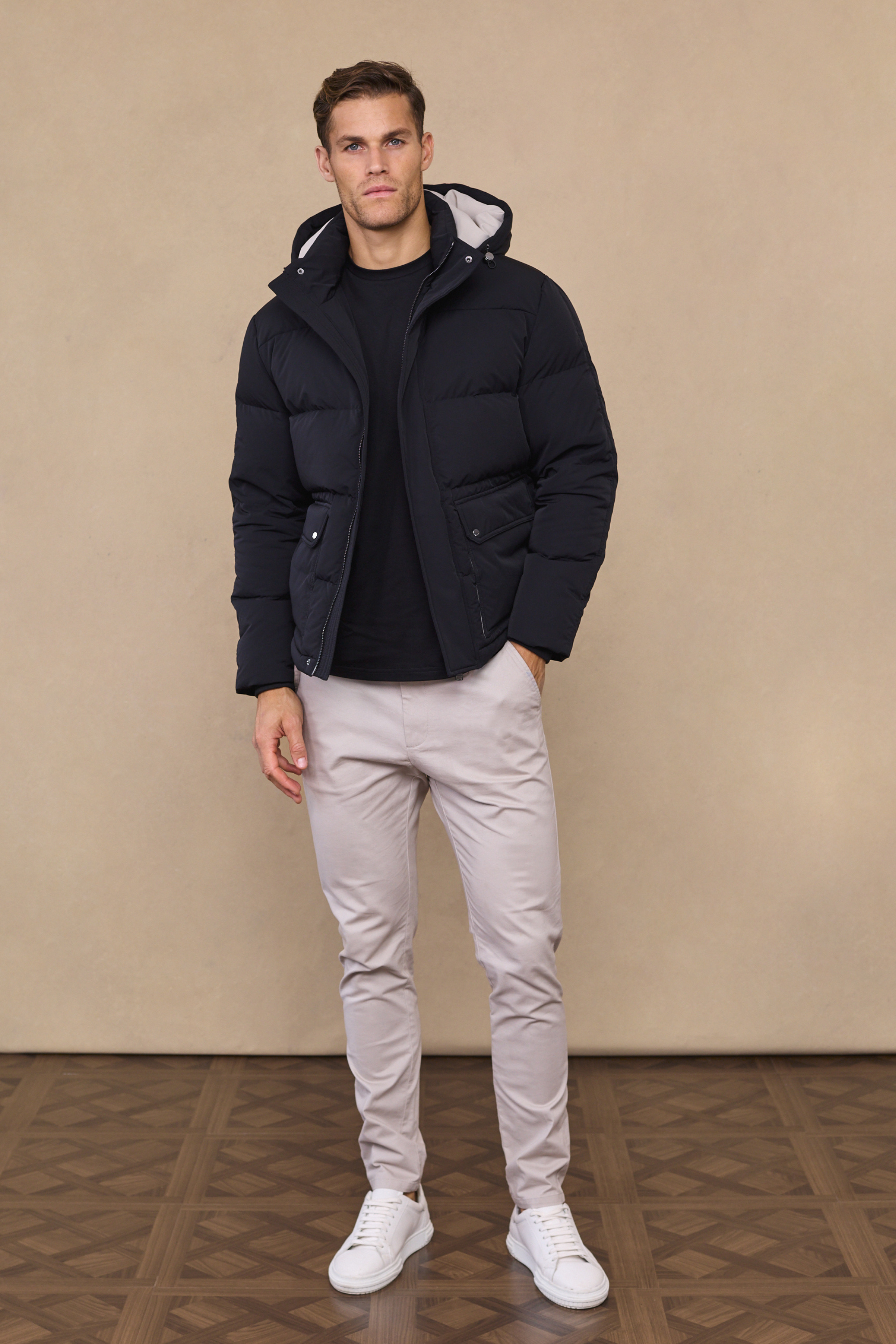 Everetto Down Filled Puffer Coat - Black