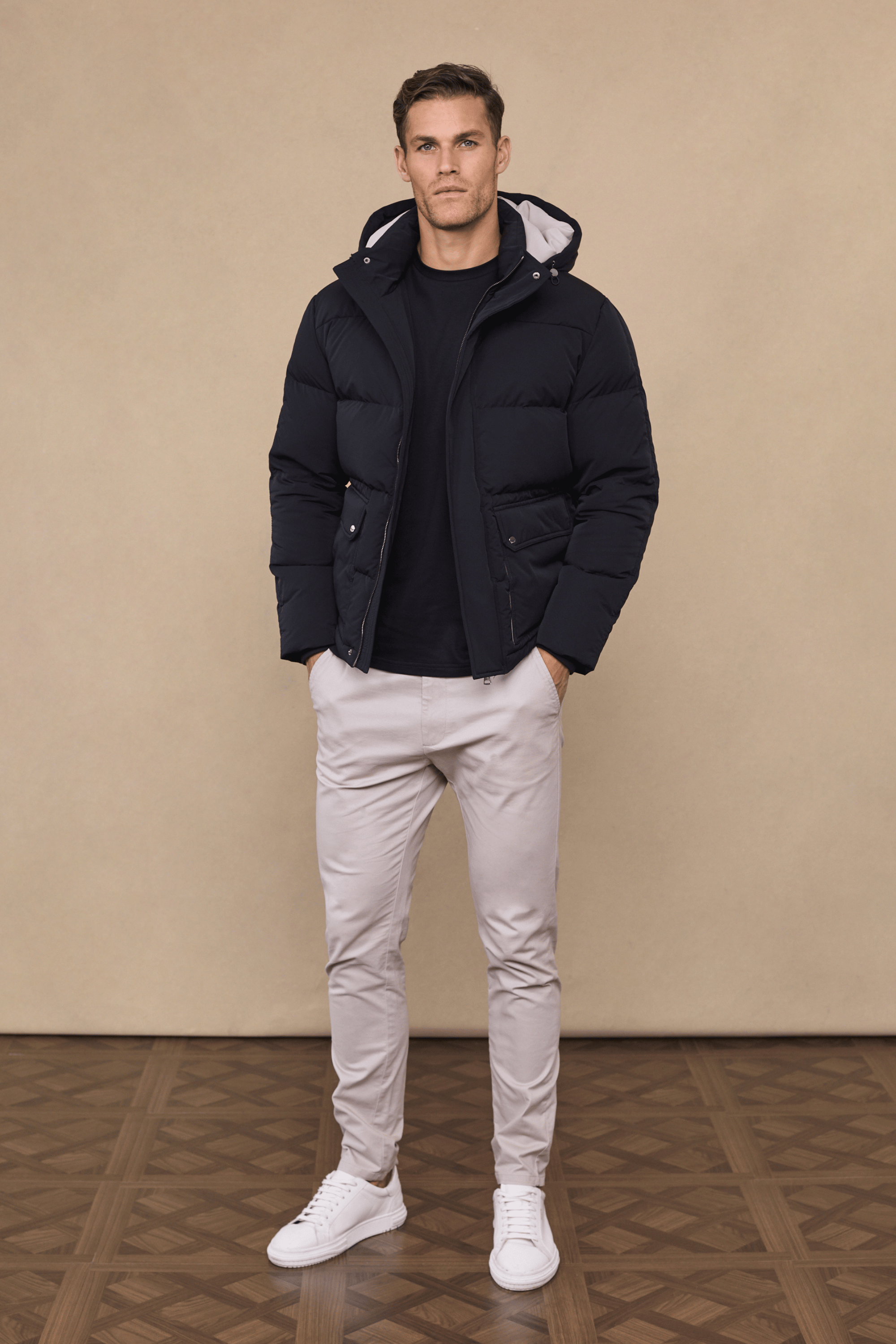 Everetto Down Filled Puffer Coat - Black