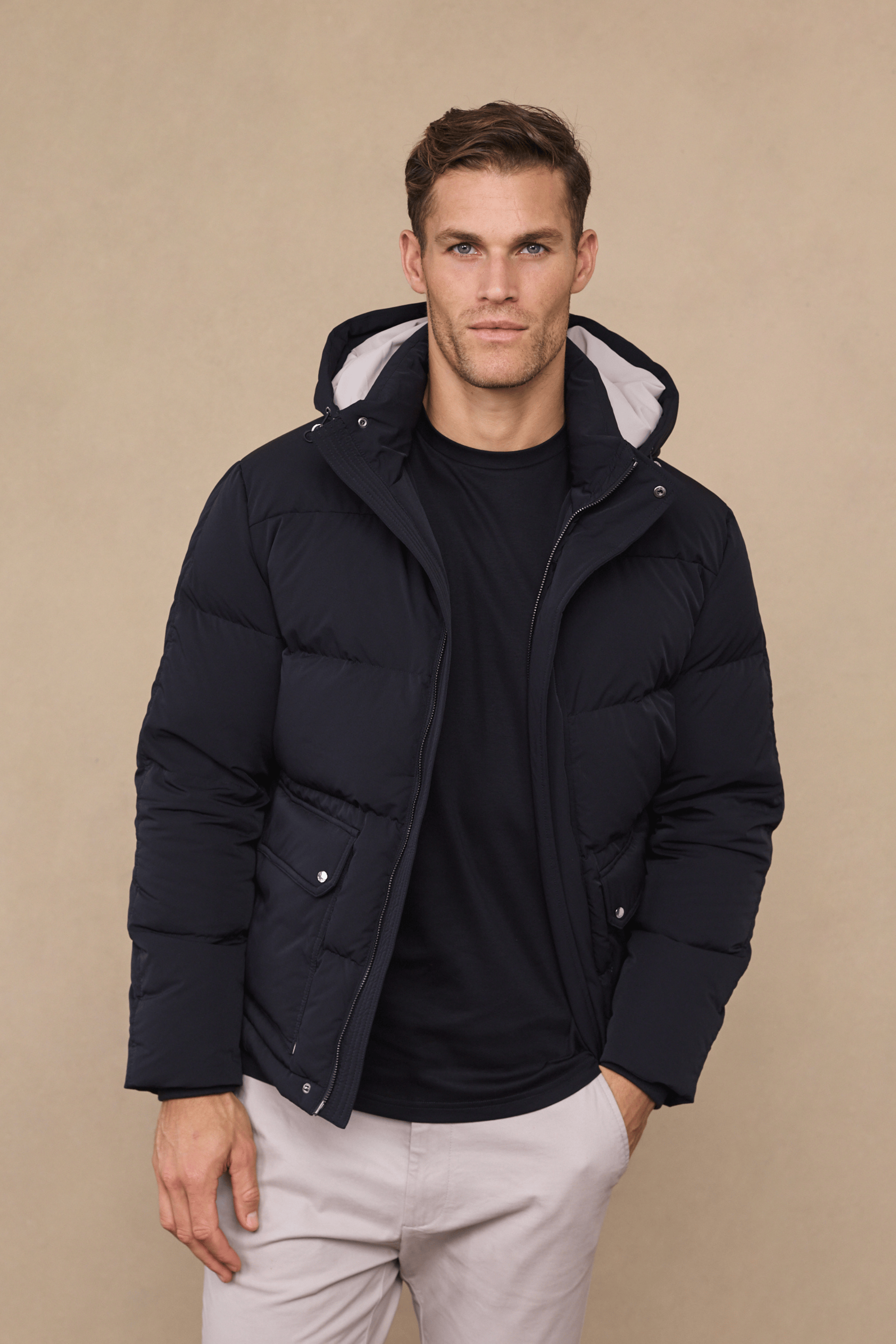 Everetto Down Filled Puffer Coat - Black
