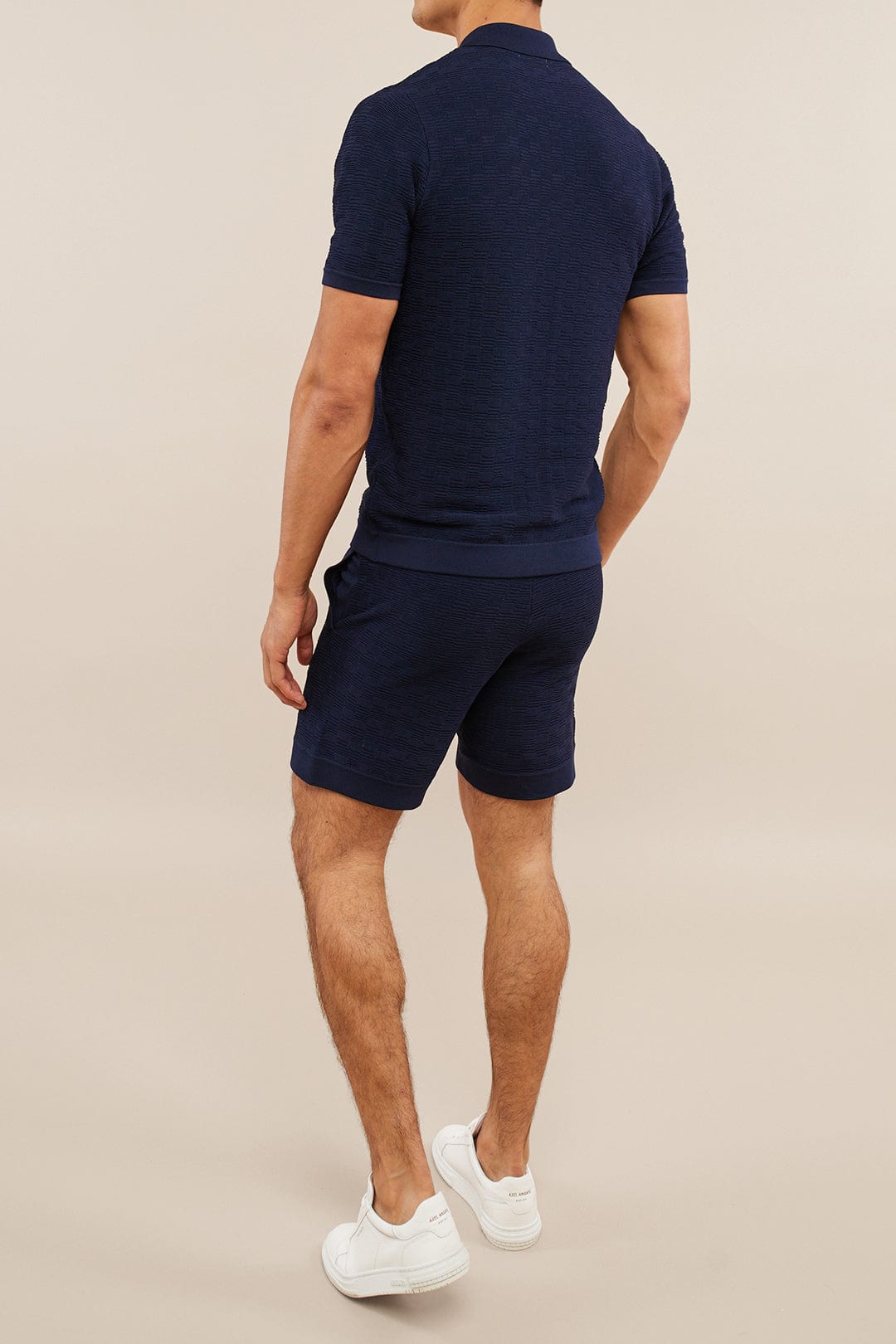 Ezra Knitted Short - Navy