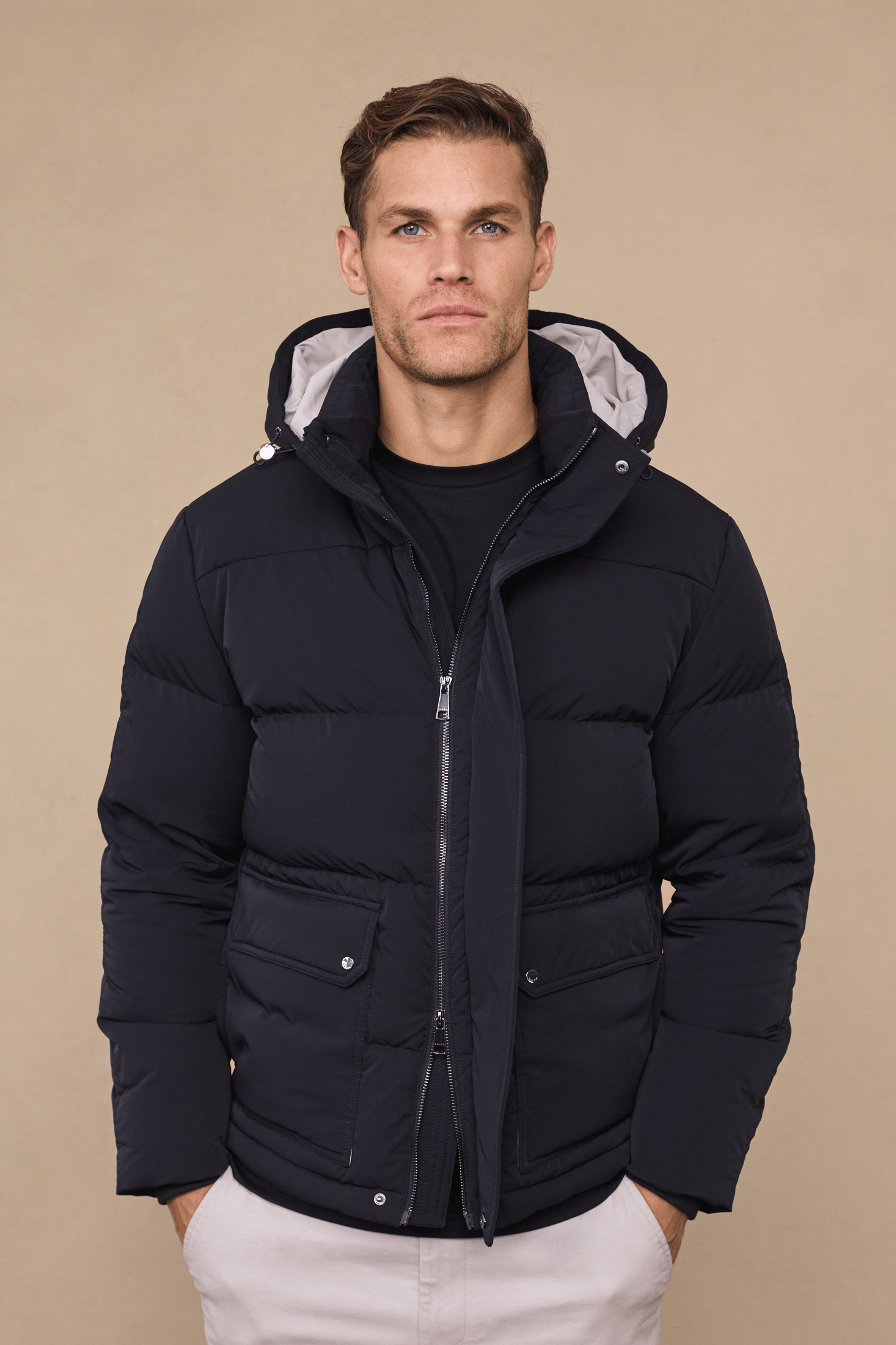 Everetto Down Filled Puffer Coat - Black