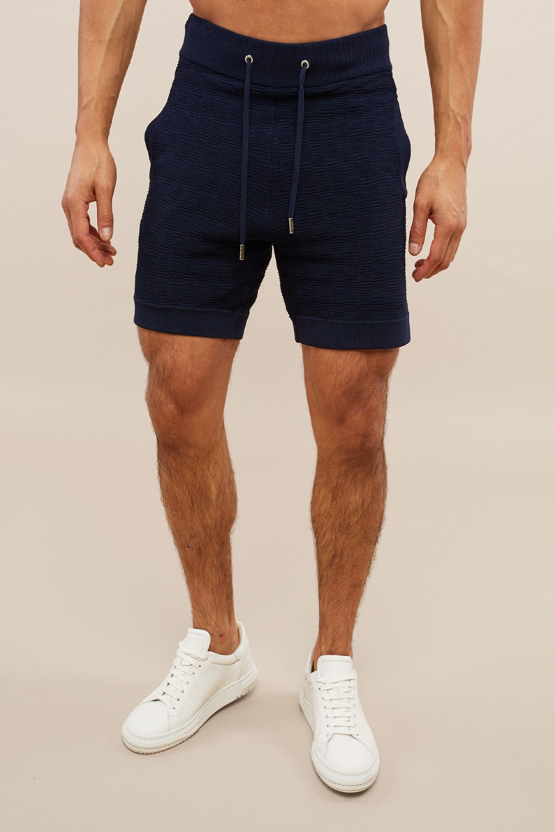 Ezra Knitted Short - Navy