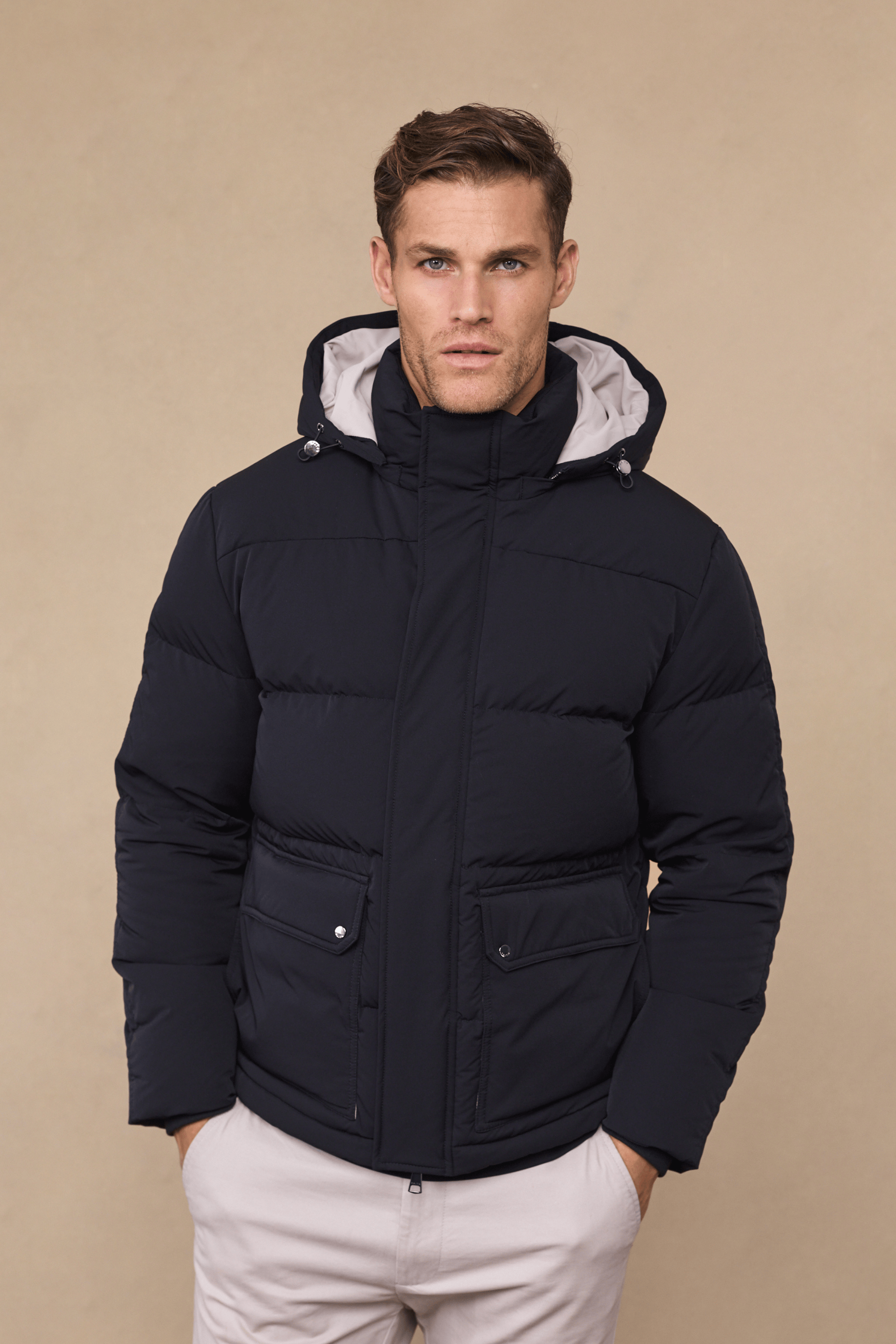 Everetto Down Filled Puffer Coat - Black