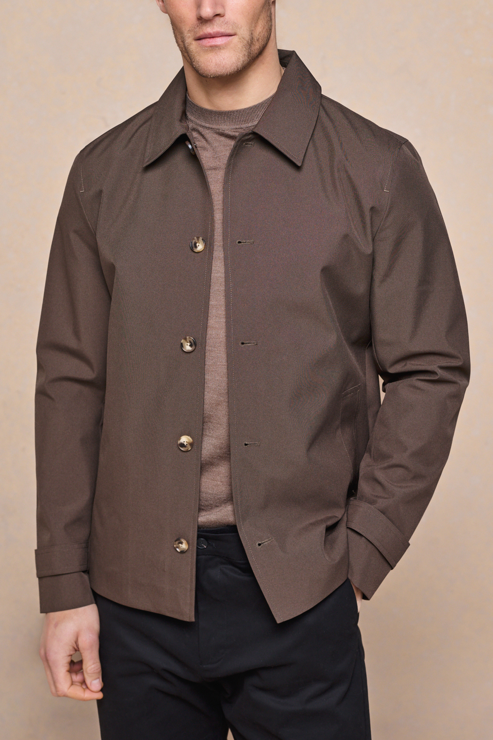 Carlos Trench Jacket - Brown