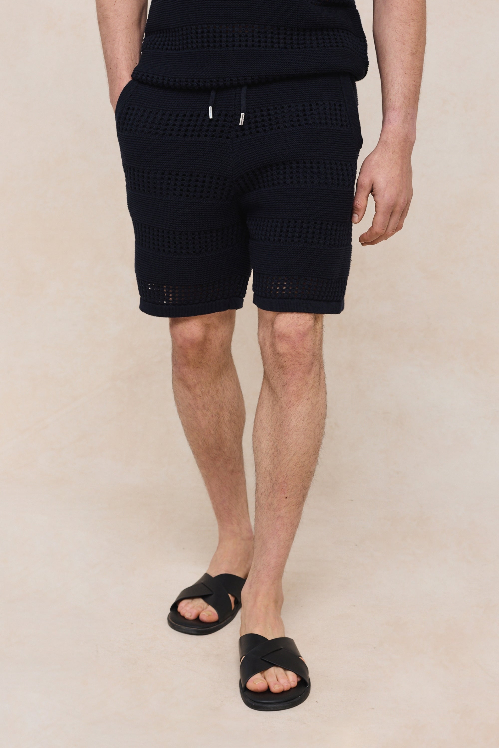 Frattina Crochet Short - Navy