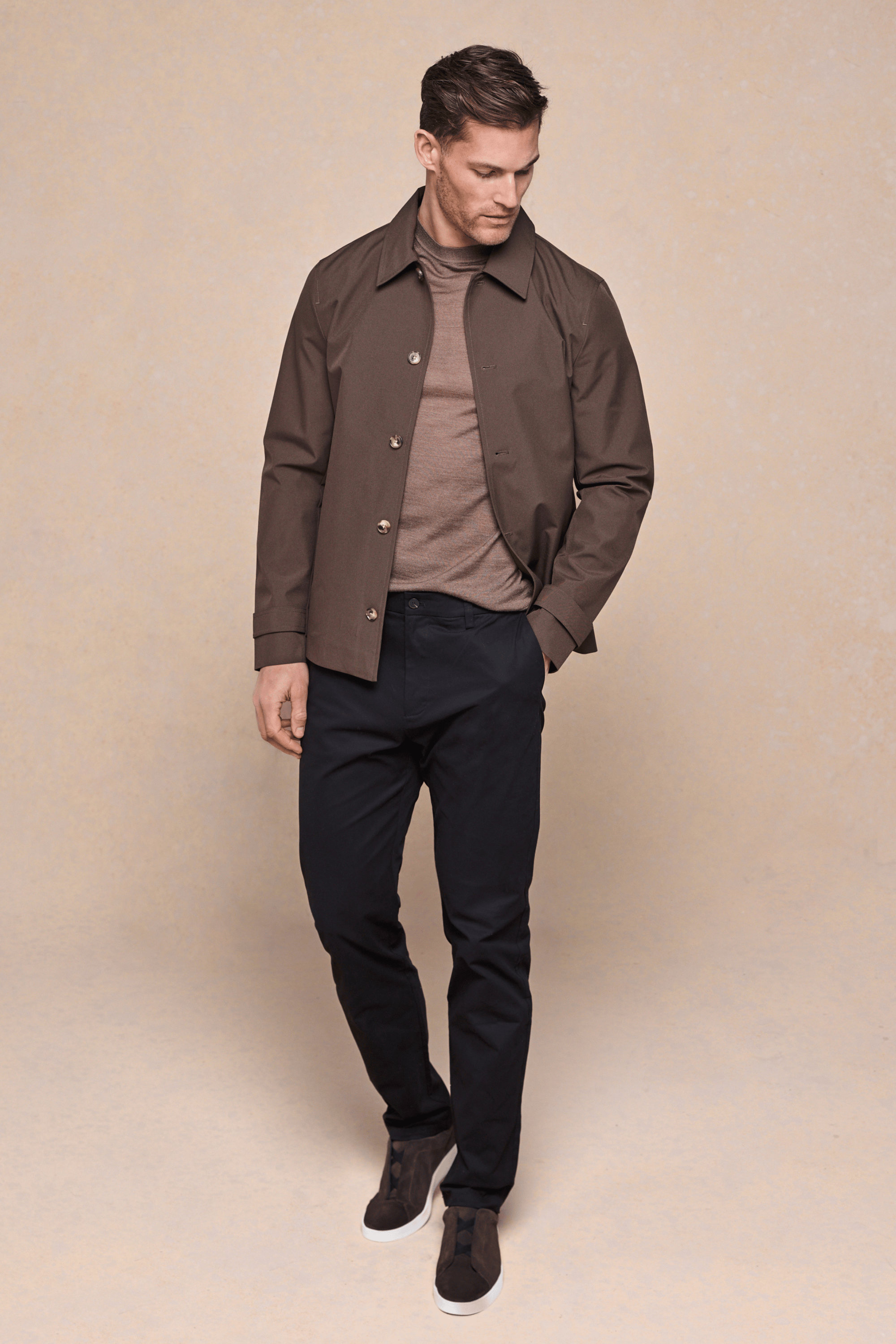Carlos Trench Jacket - Brown