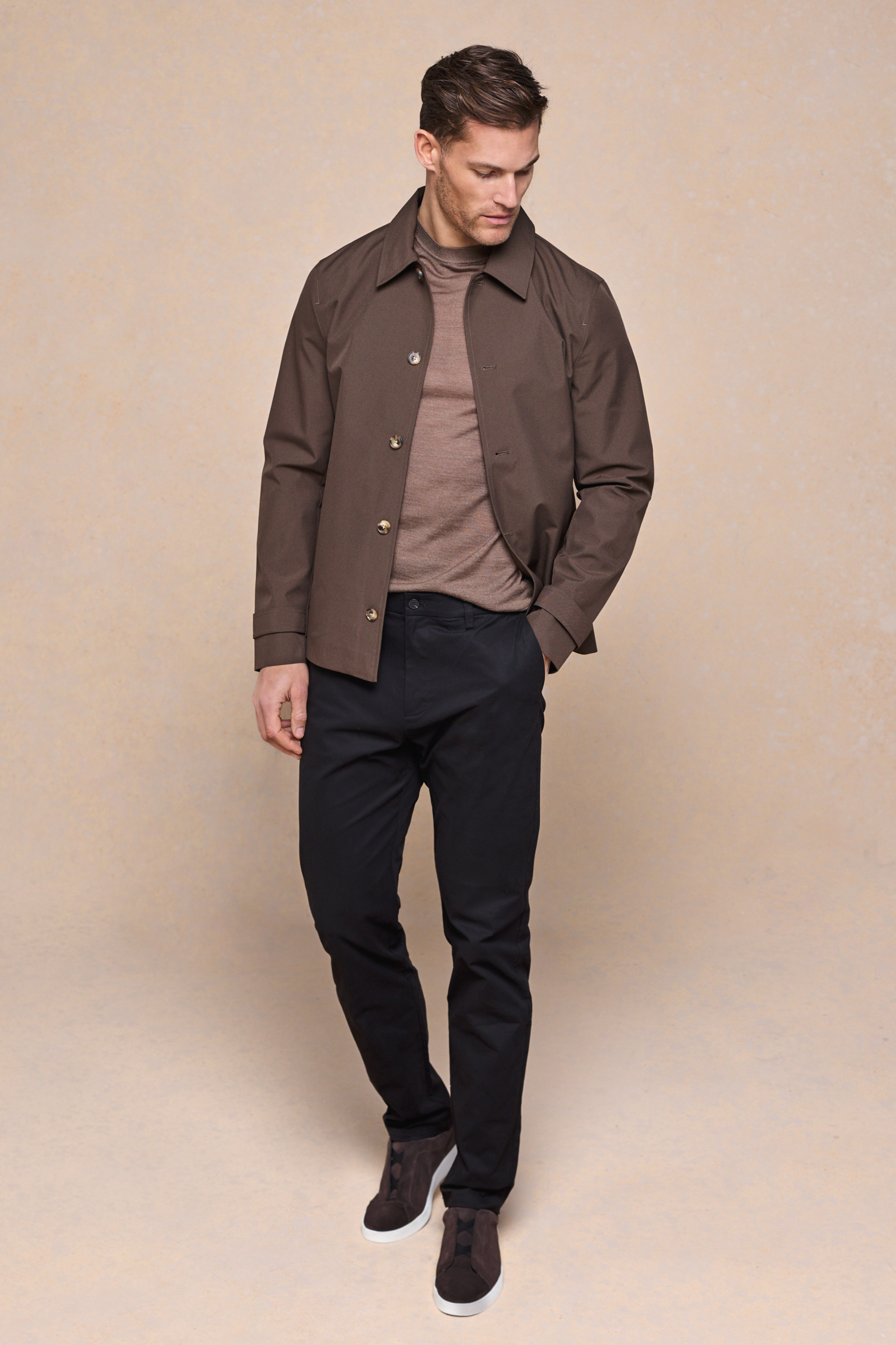 Carlos Trench Jacket - Brown