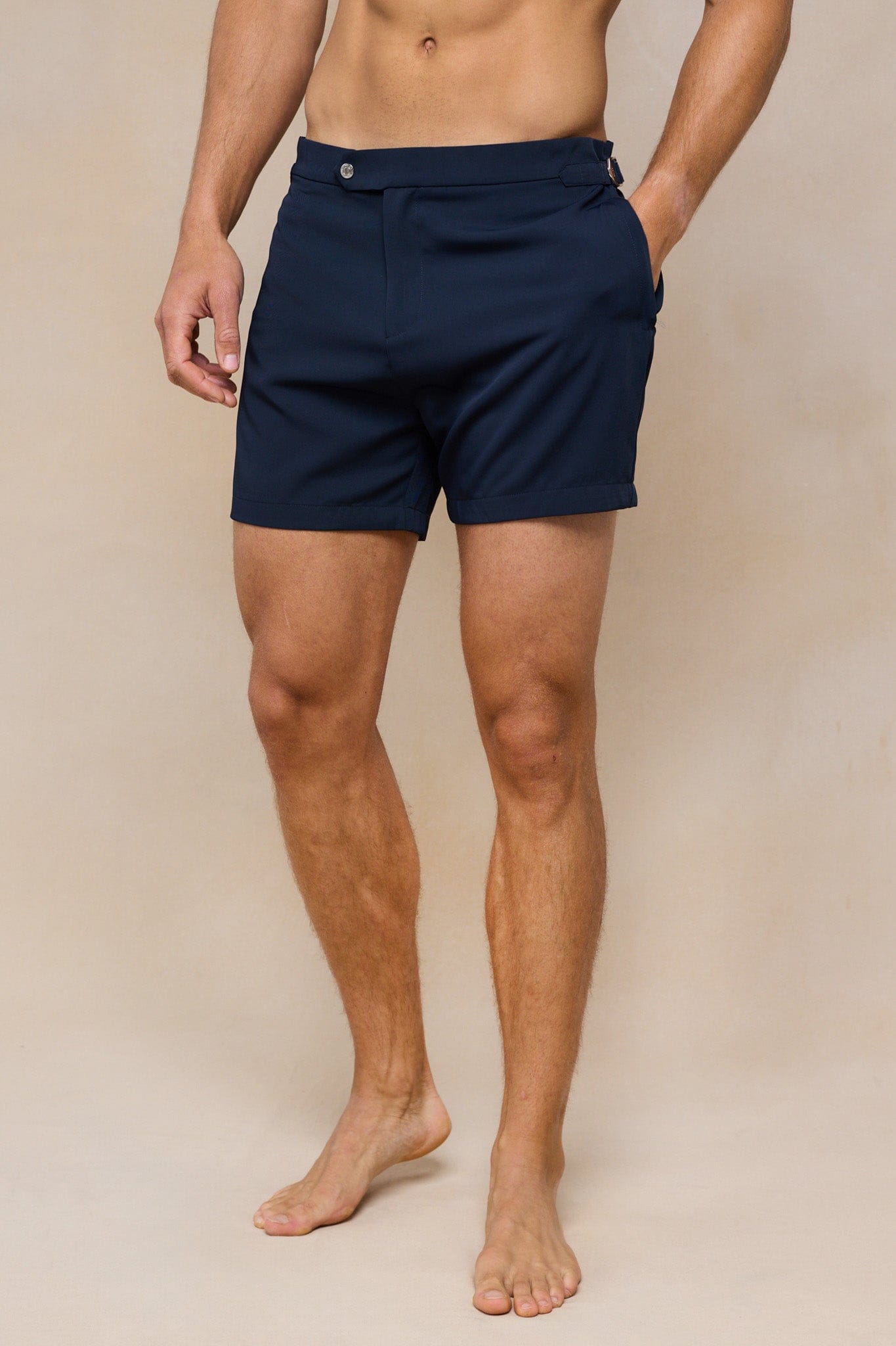 Barco Buckle Badeshorts - Marineblau