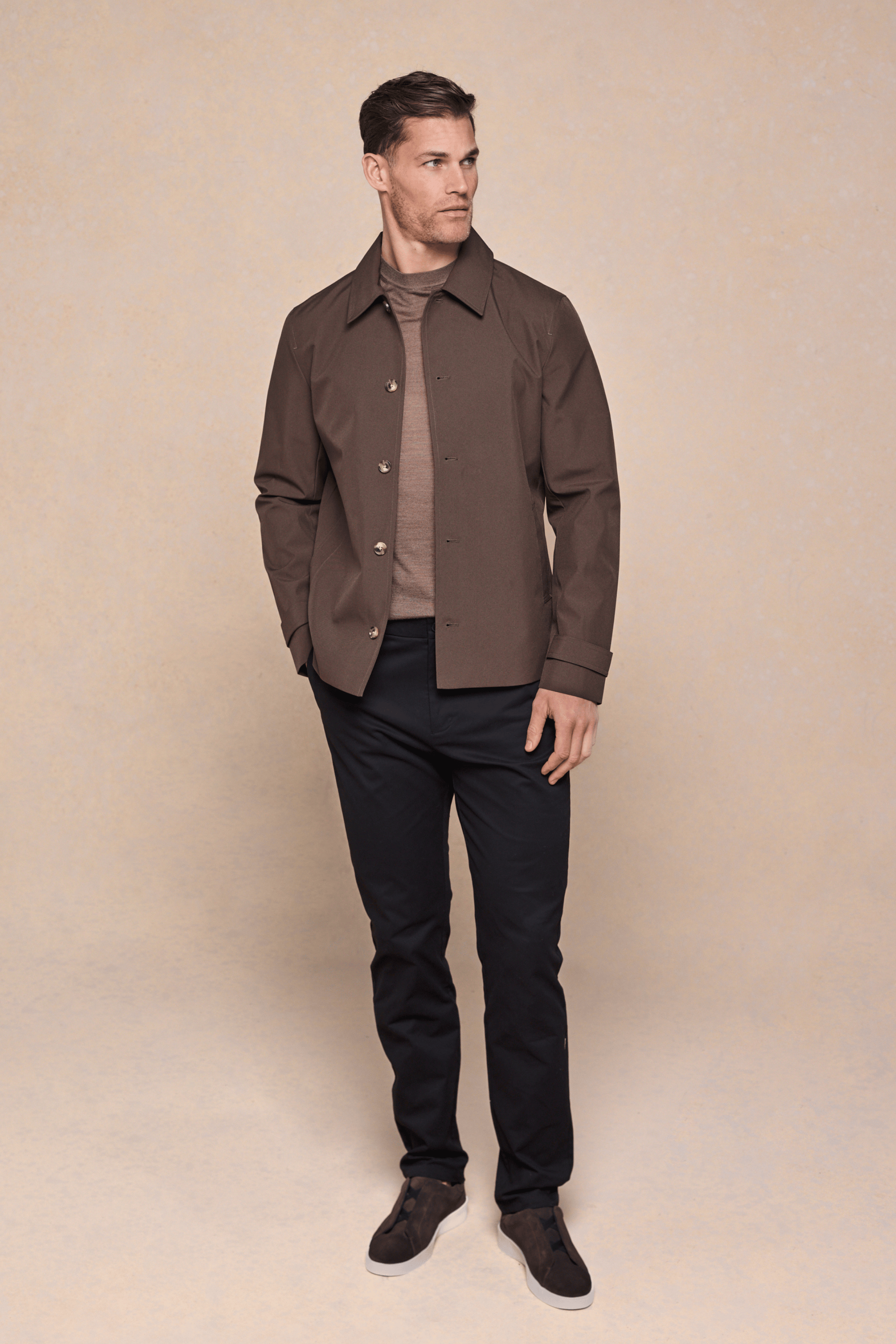 Carlos Trench Jacket - Brown