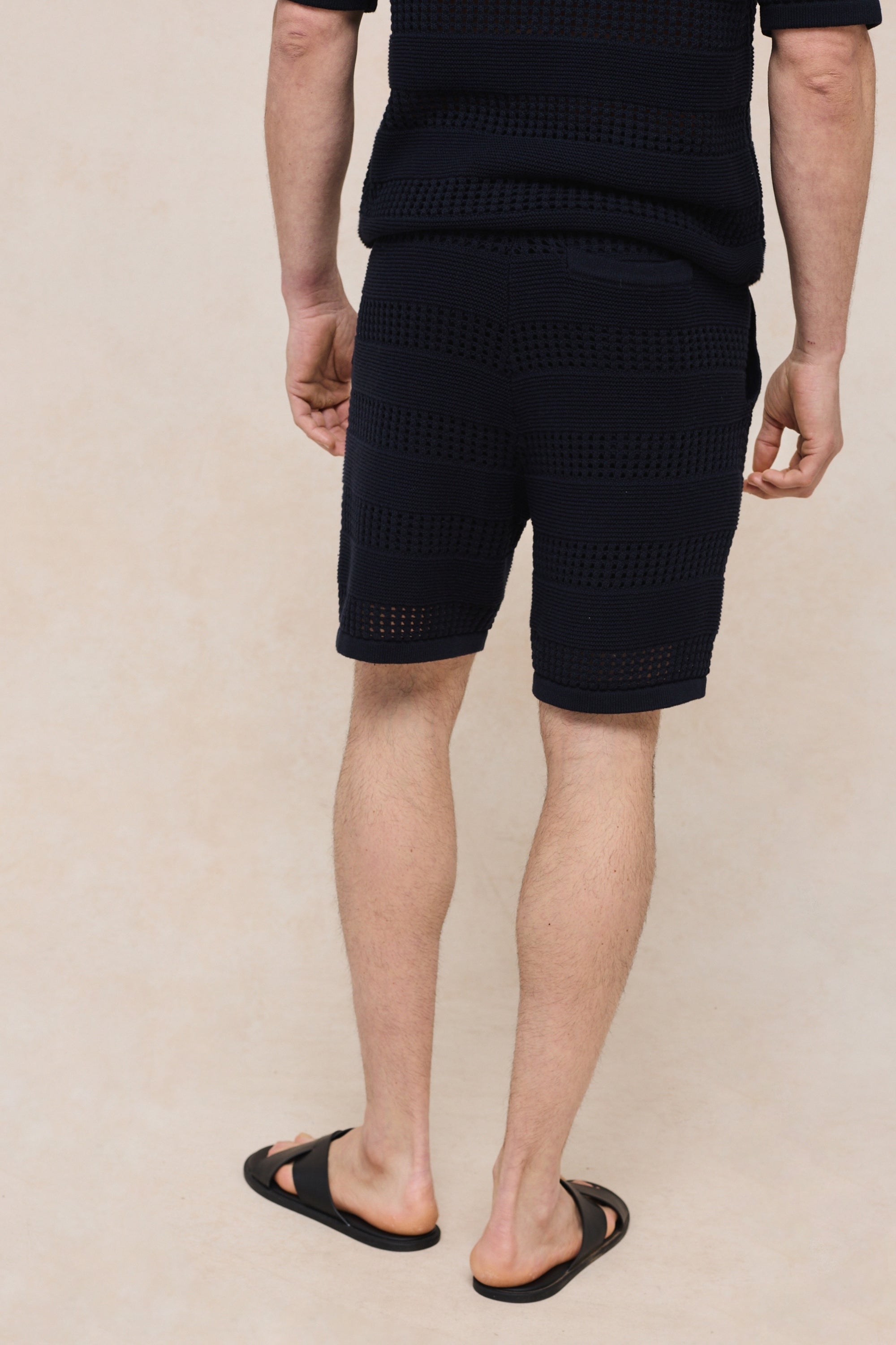 Frattina Crochet Short - Navy