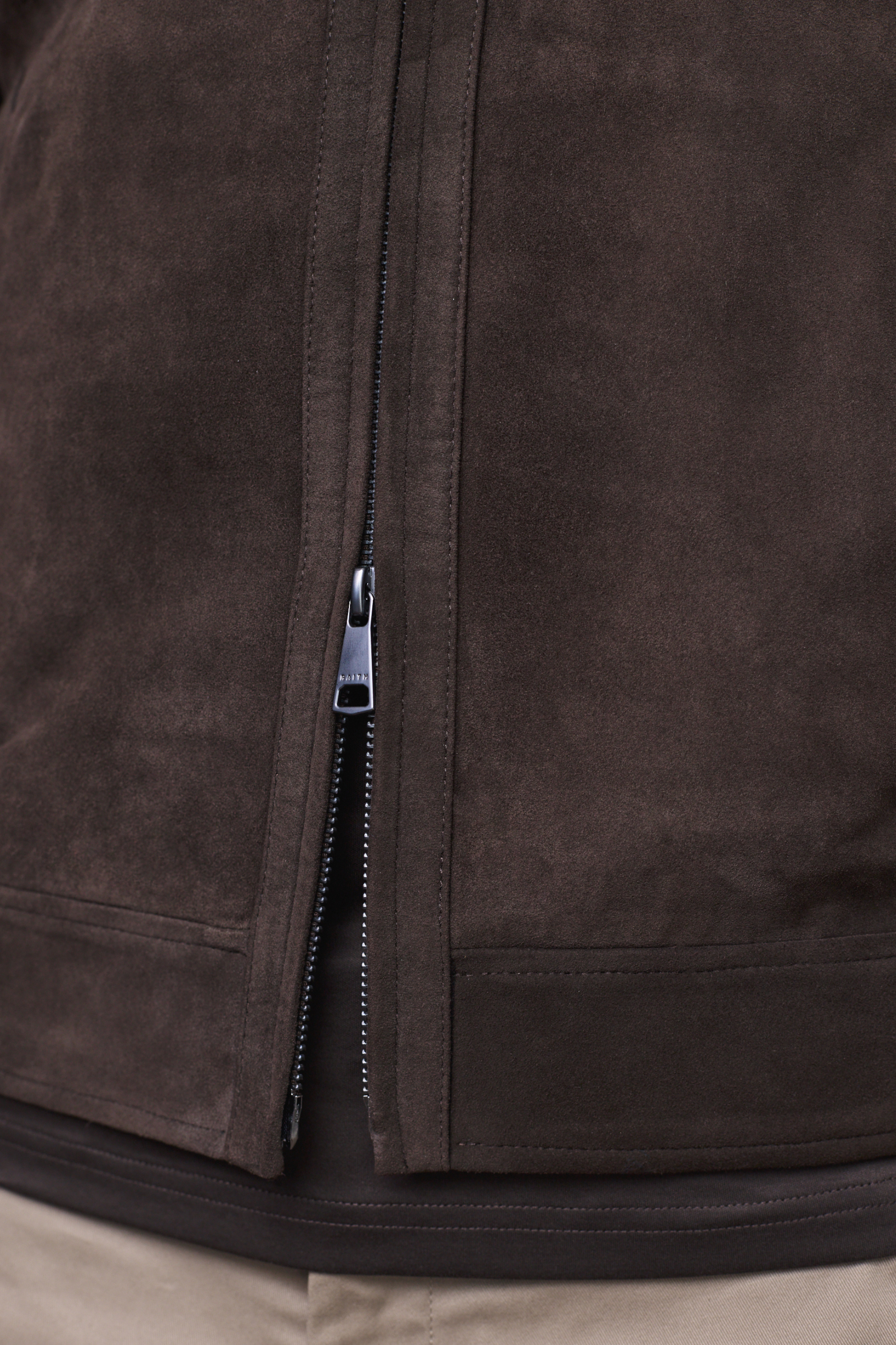 Raith Bruno Suede Jacket - Brown