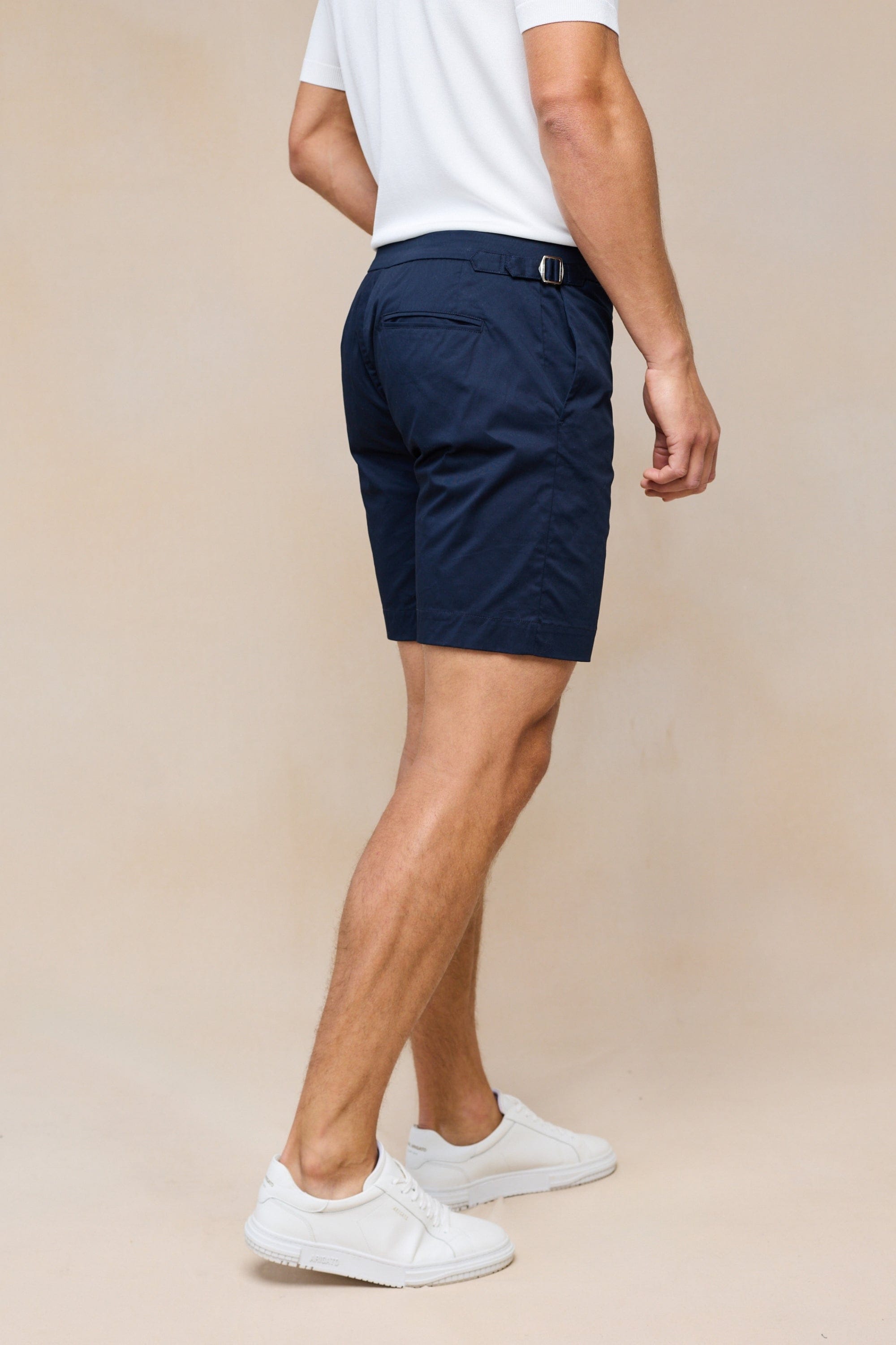 Pecori Buckle Shorts - Marineblau