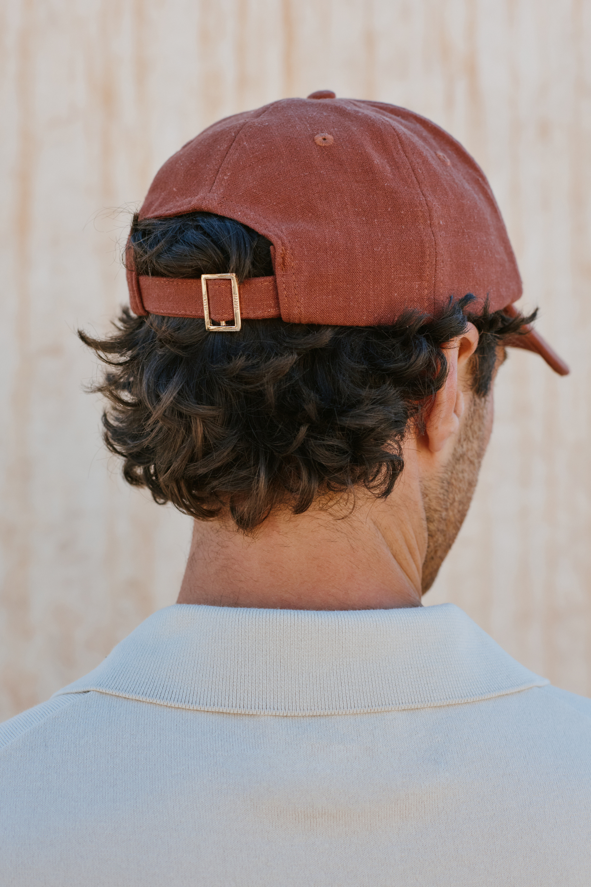 Linen Cap - Rust