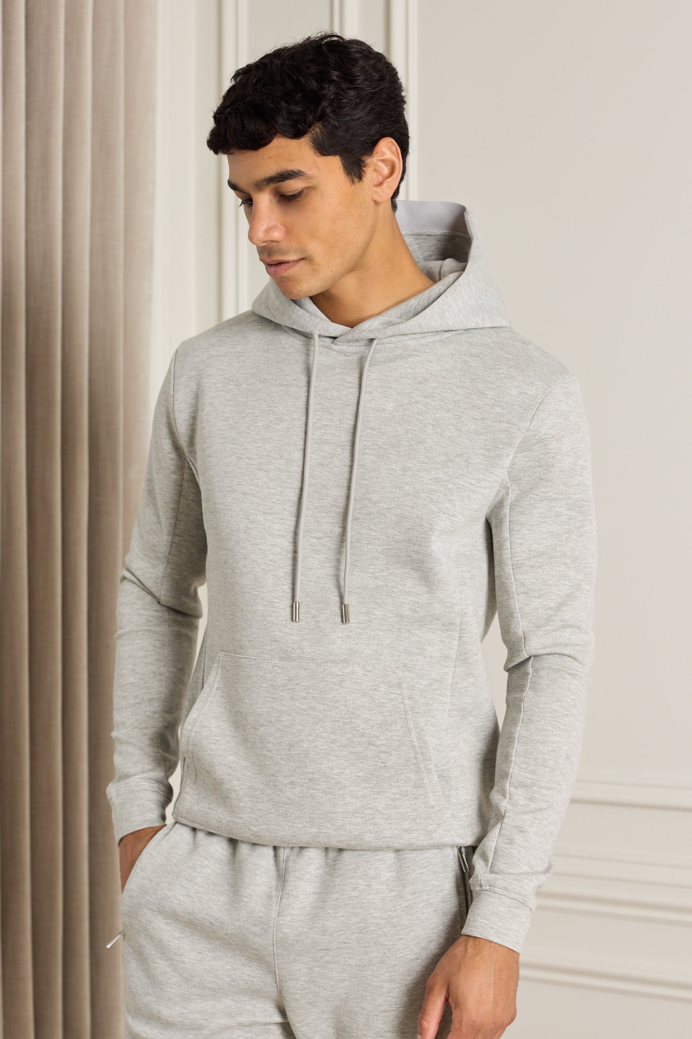 Luxe Hoodie - Grey Marl