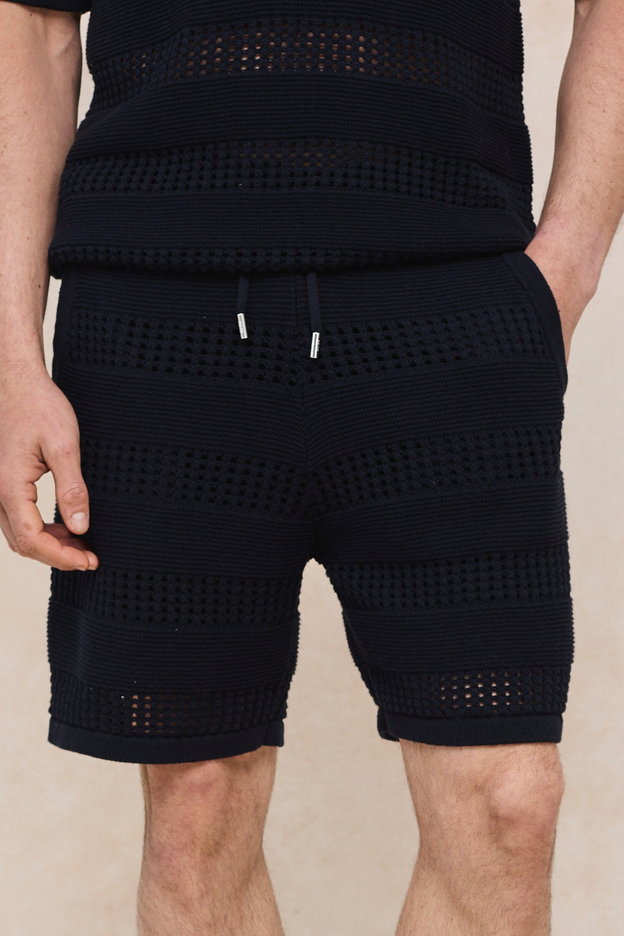 Frattina Crochet Short - Navy