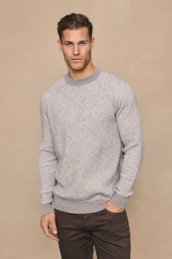 Orien Crew Neck Jumper - Oatmeal Marl