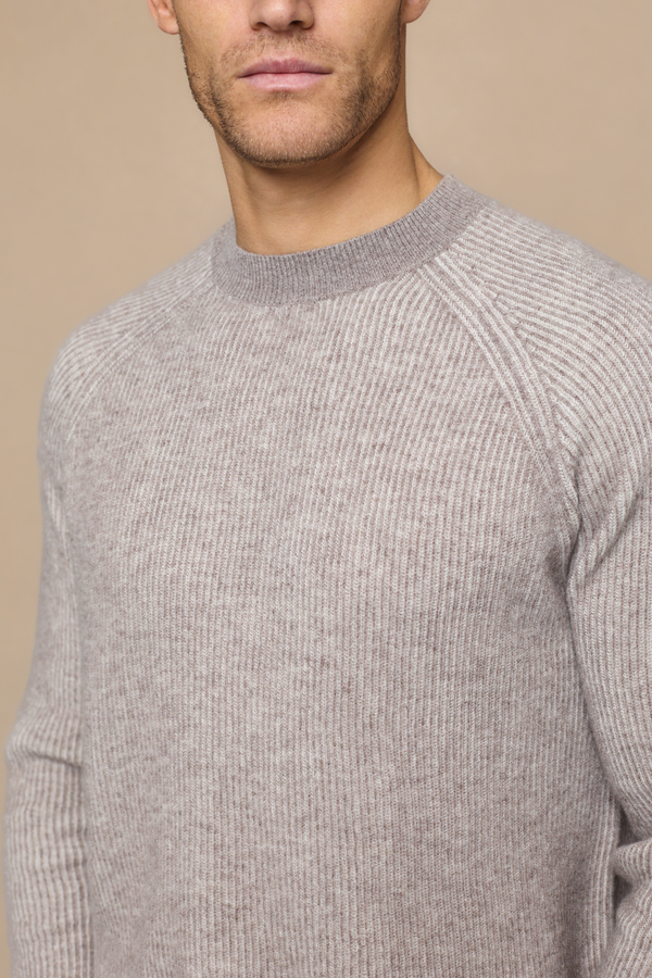Orien Crew Neck Jumper - Oatmeal Marl