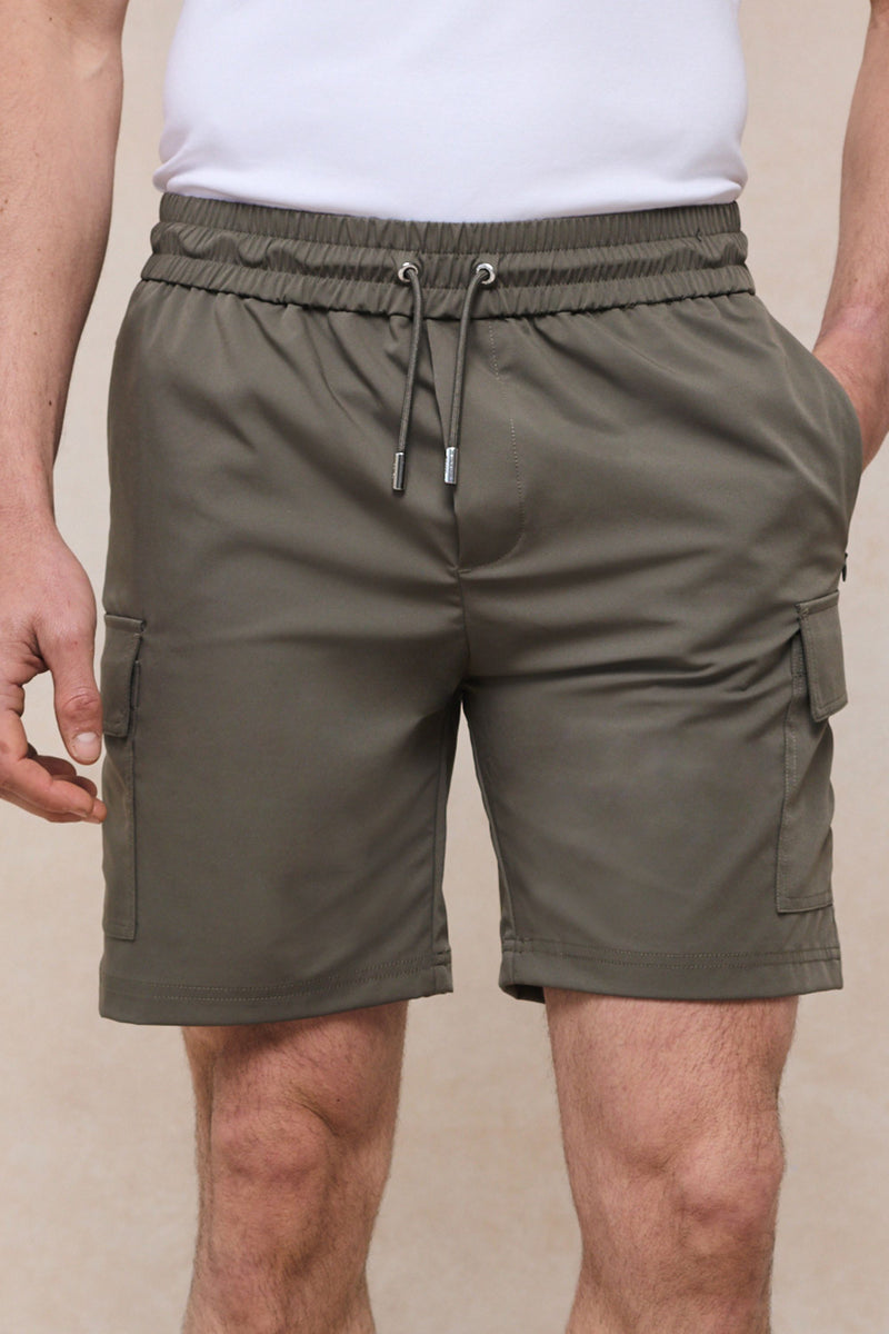 Milo Cargo Tech Shorts - Khaki